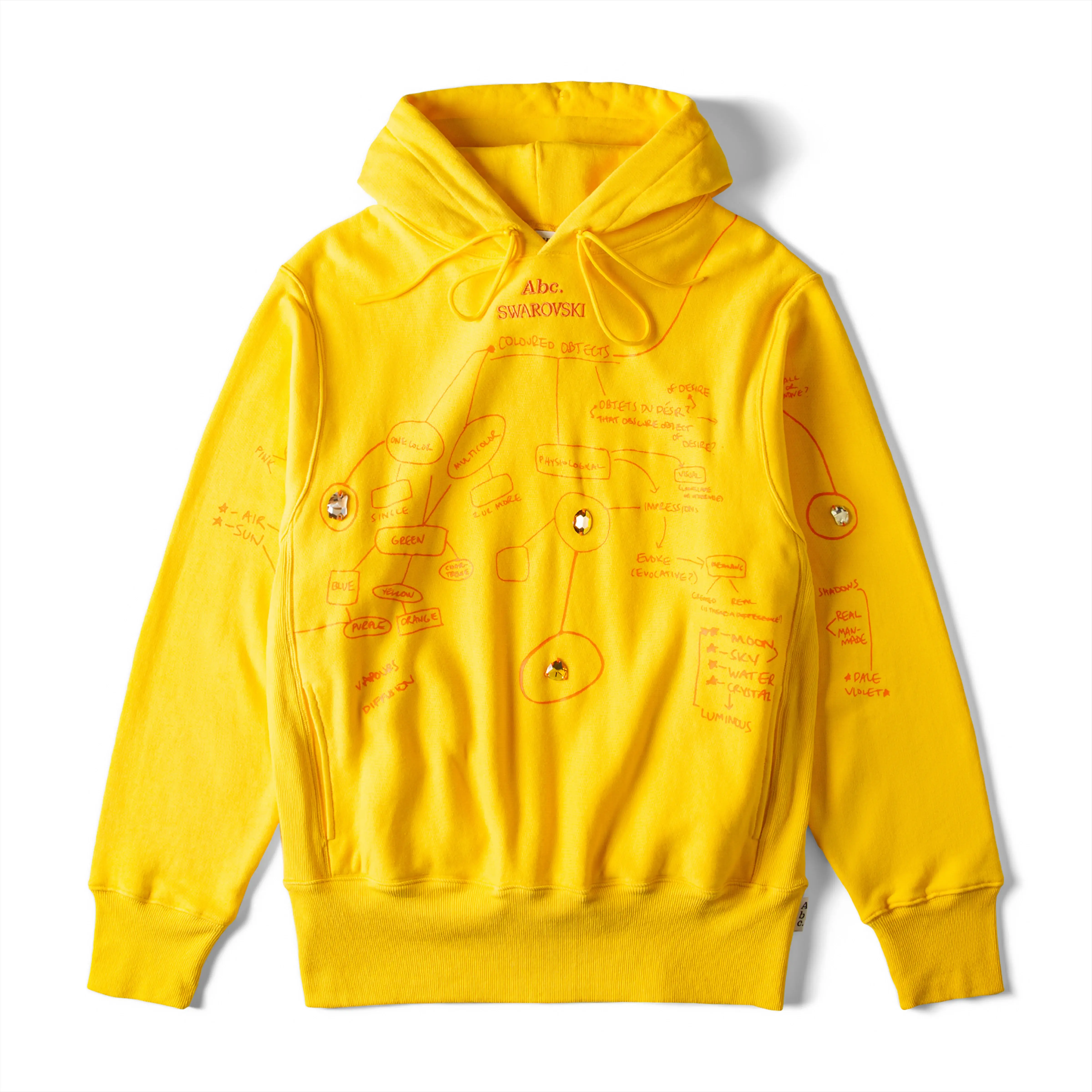ADVISORY BOARD CRYSTALS Colored Objects hoodie/Yellow