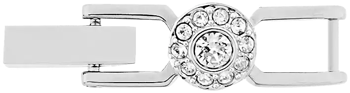 Angelic extender Round cut/White/Rhodium plated