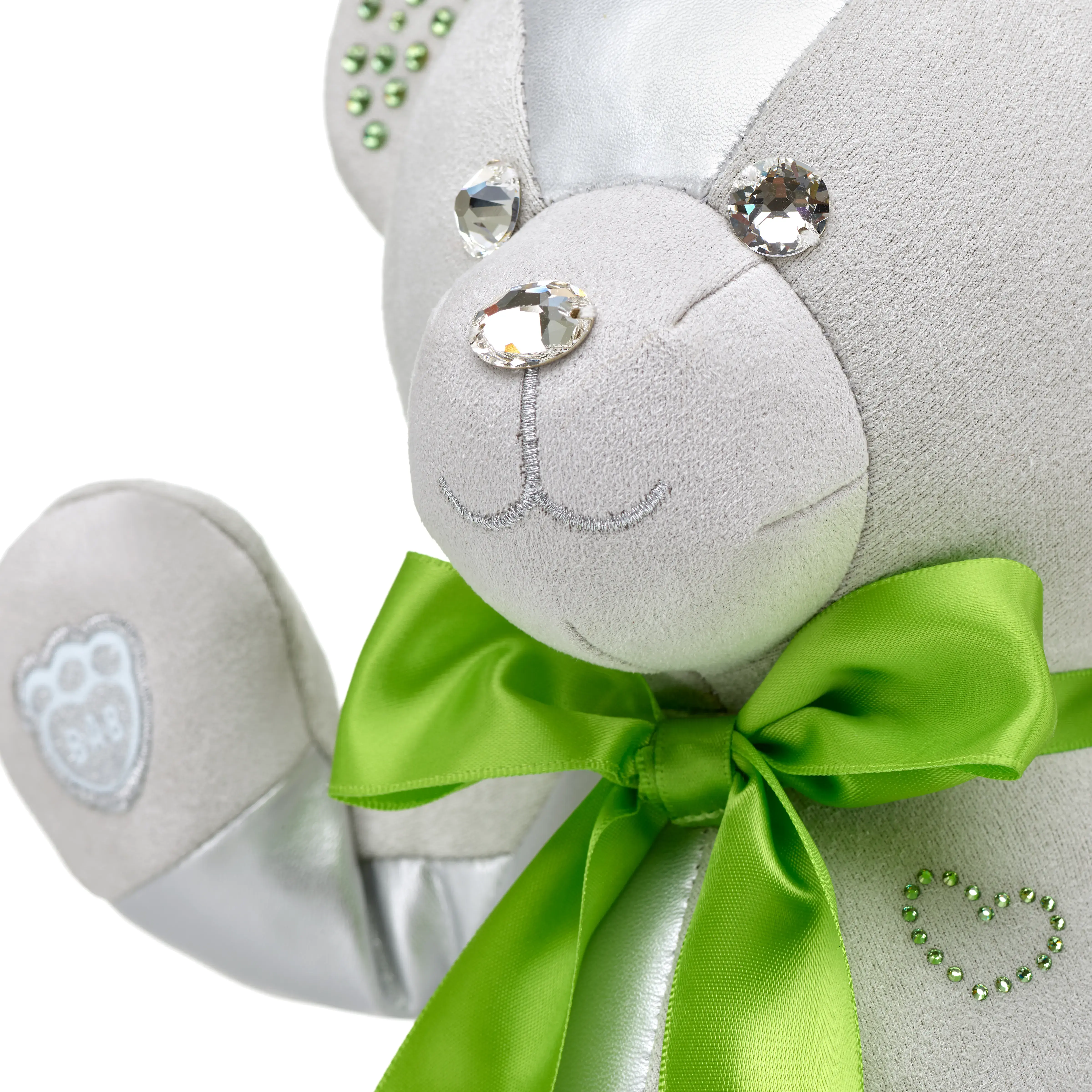 Build-A-Bear Birthstone Bear Collectible Featuring Swarovski® crystals/Teddy bear/August/Light Green