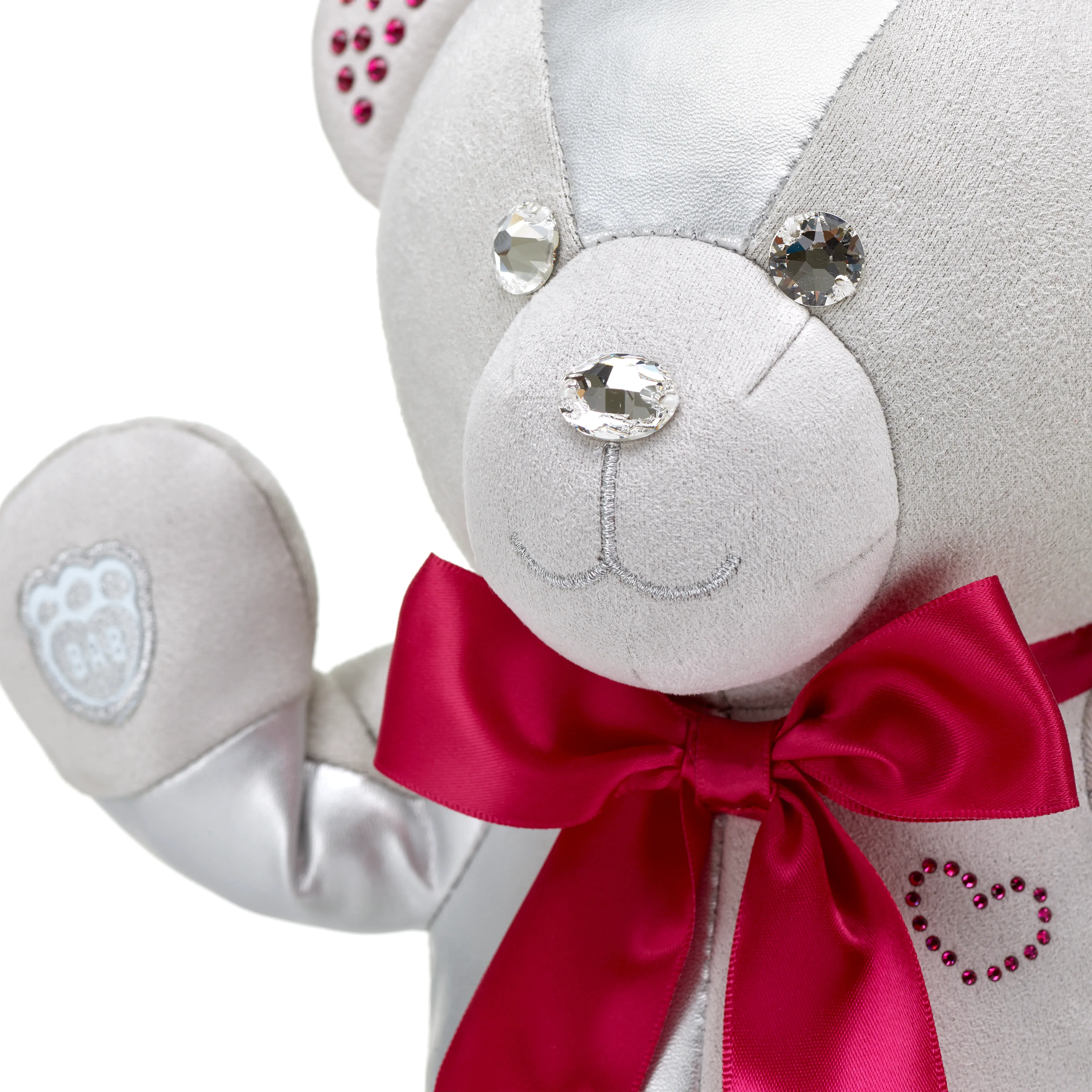Build-A-Bear Birthstone Bear Collectible Featuring Swarovski® crystals/Teddy bear/July/Dark Red