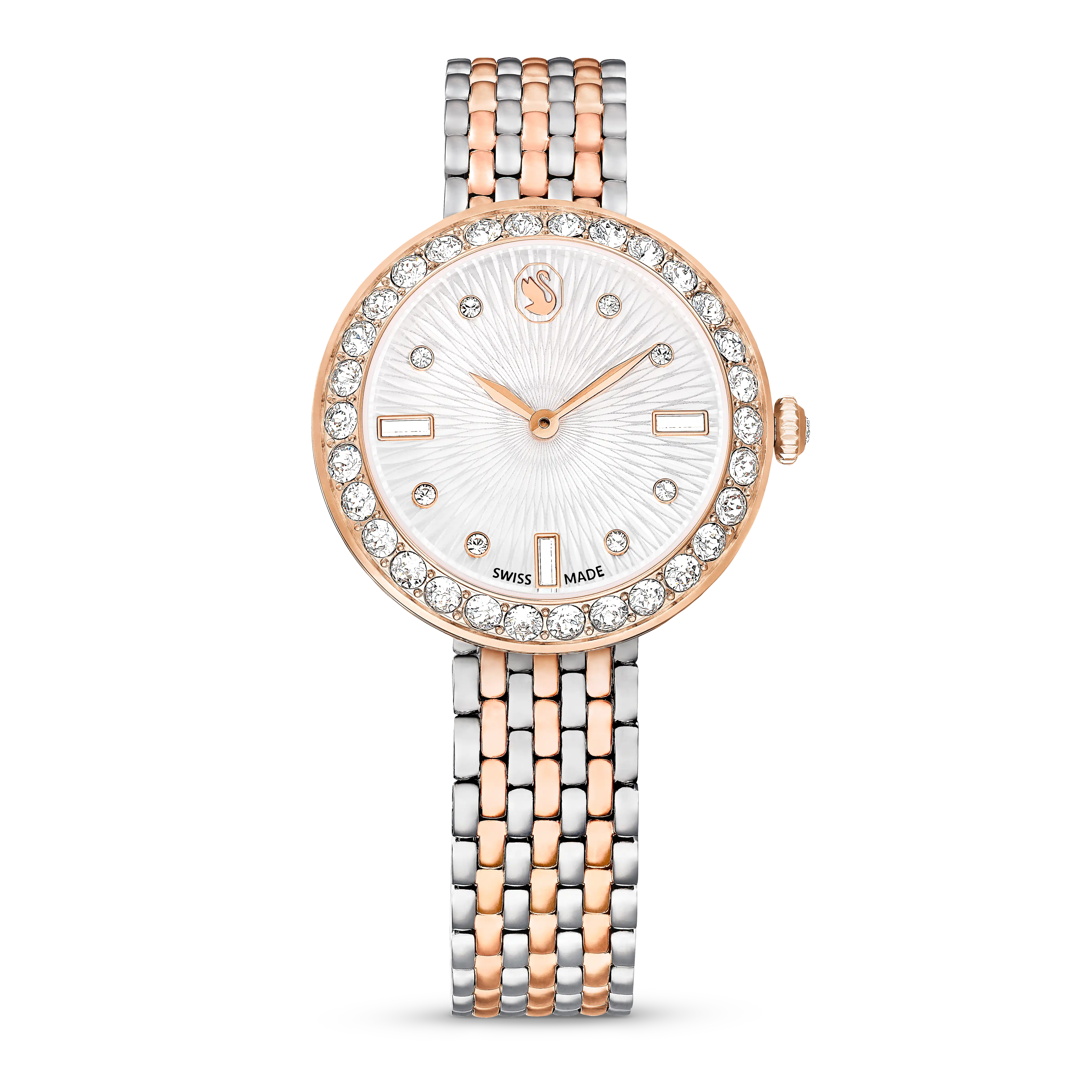 Certa watch Swiss Made/Metal bracelet/Rose gold tone/Mixed metal finish