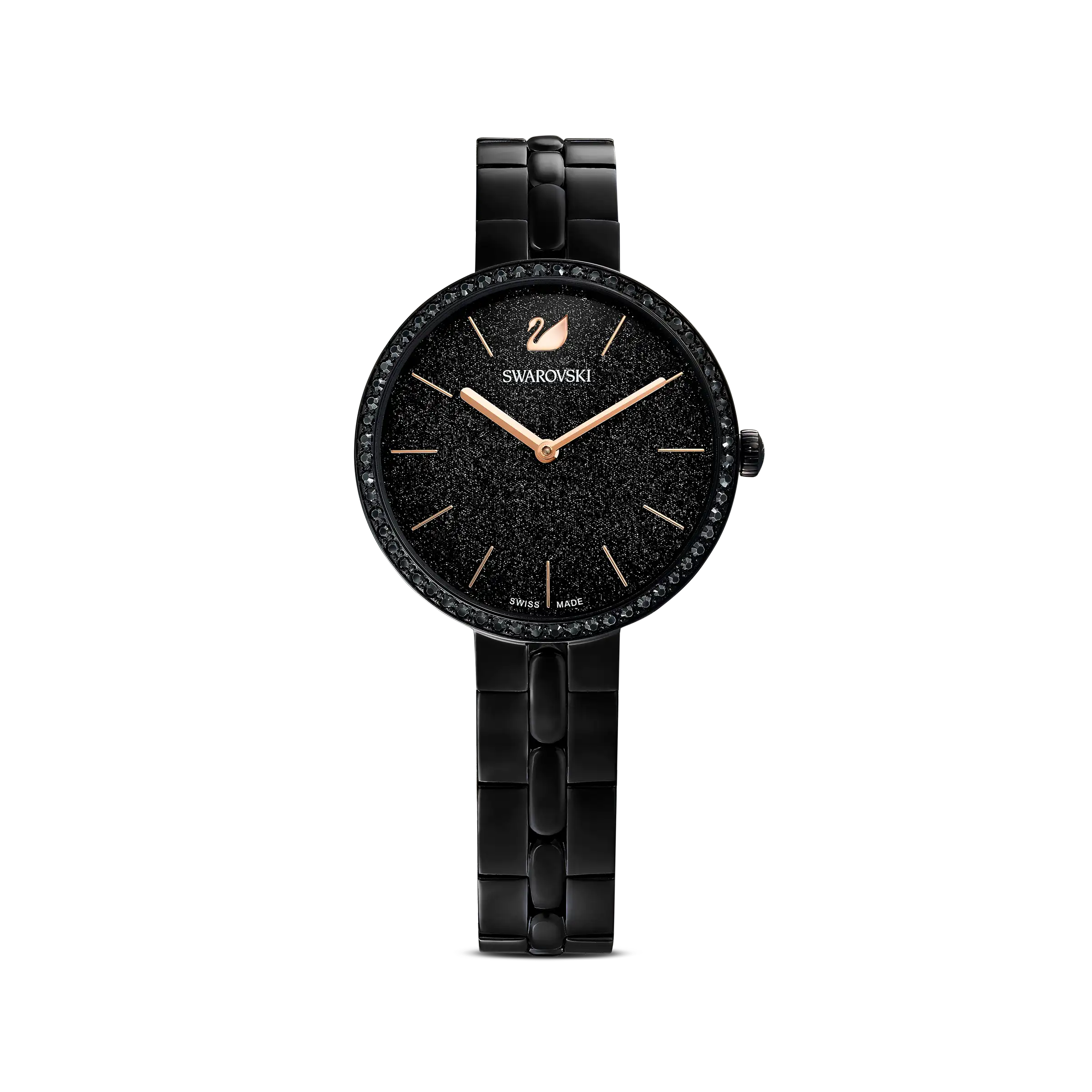 Cosmopolitan watch Swiss Made/Metal bracelet/Black/Black finish