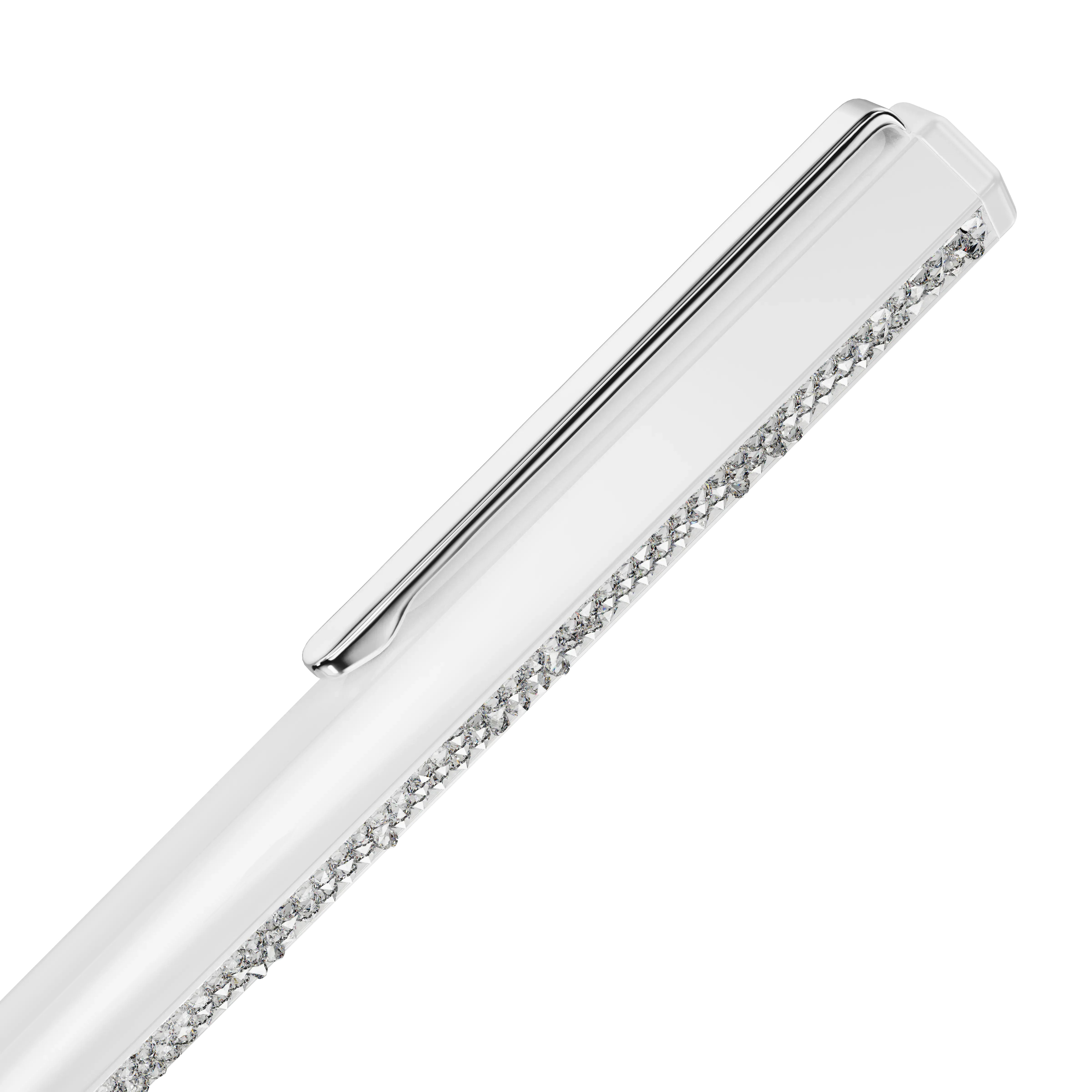 crystal-shimmer-ballpoint-pen-white-lacquered-chrome-plated-swarovski-5678183-2.webp