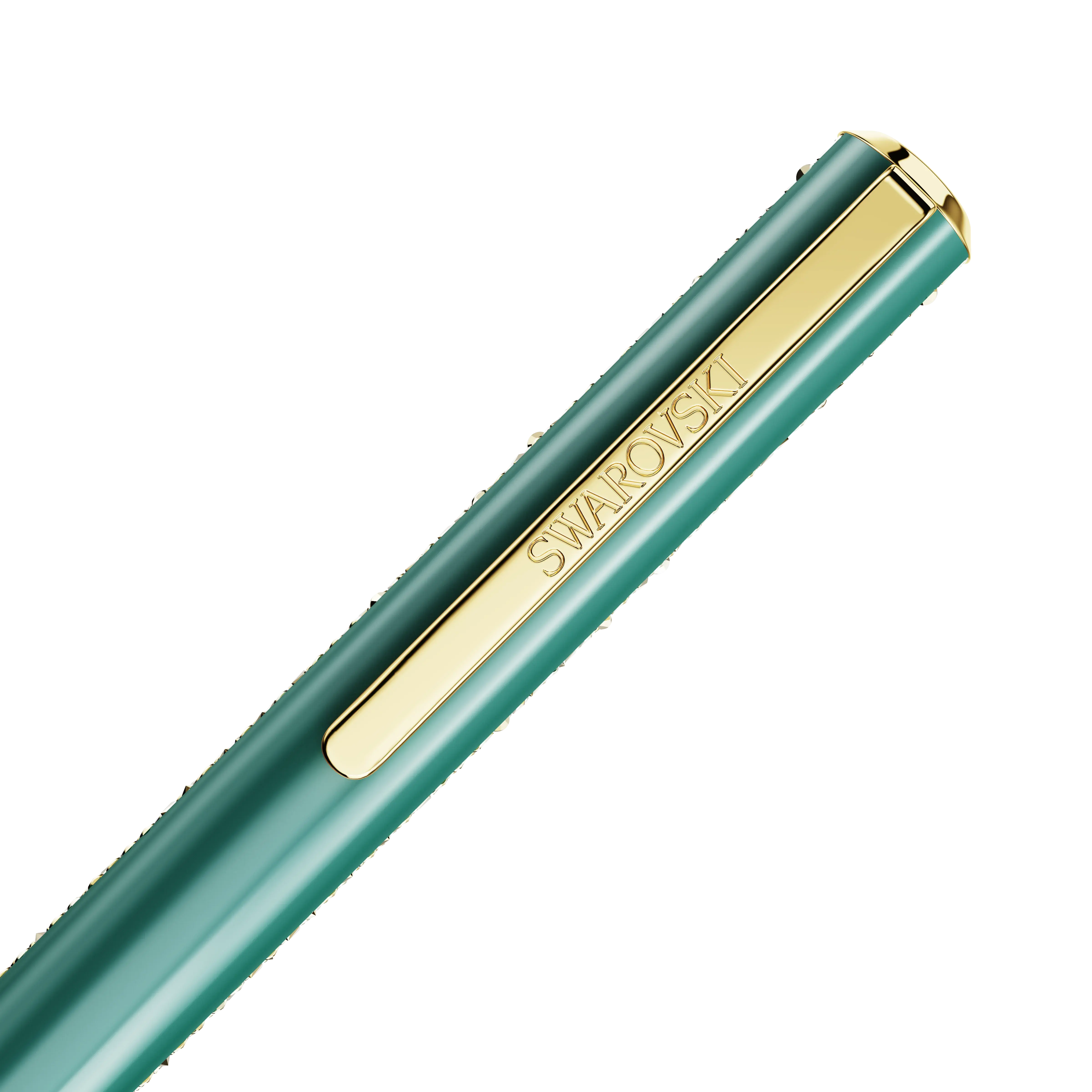crystal-shimmer-glide-ballpoint-pen-green-green-lacquered-gold-tone-plated-swarovski-5707708-2.webp