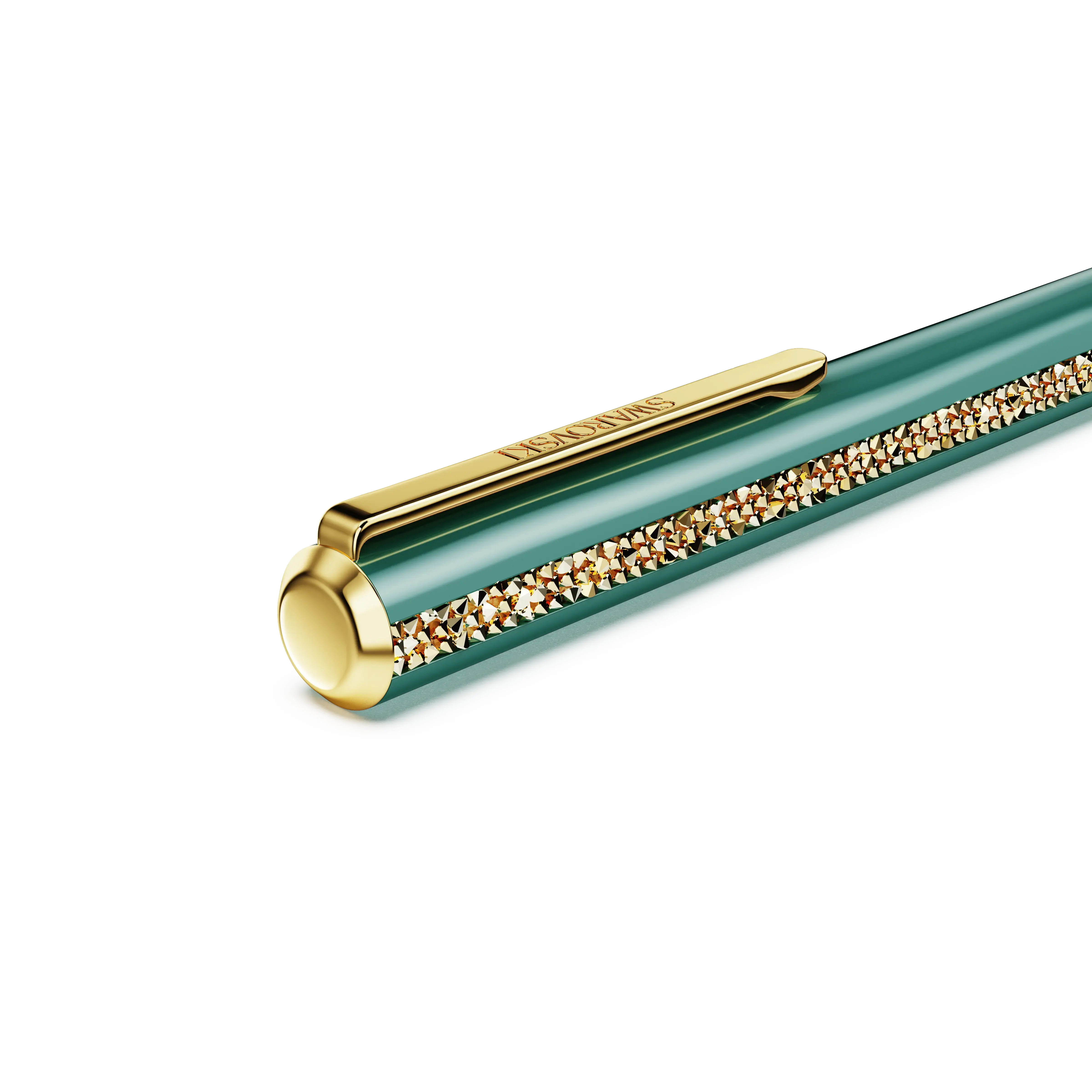 crystal-shimmer-glide-ballpoint-pen-green-green-lacquered-gold-tone-plated-swarovski-5707708-3.webp