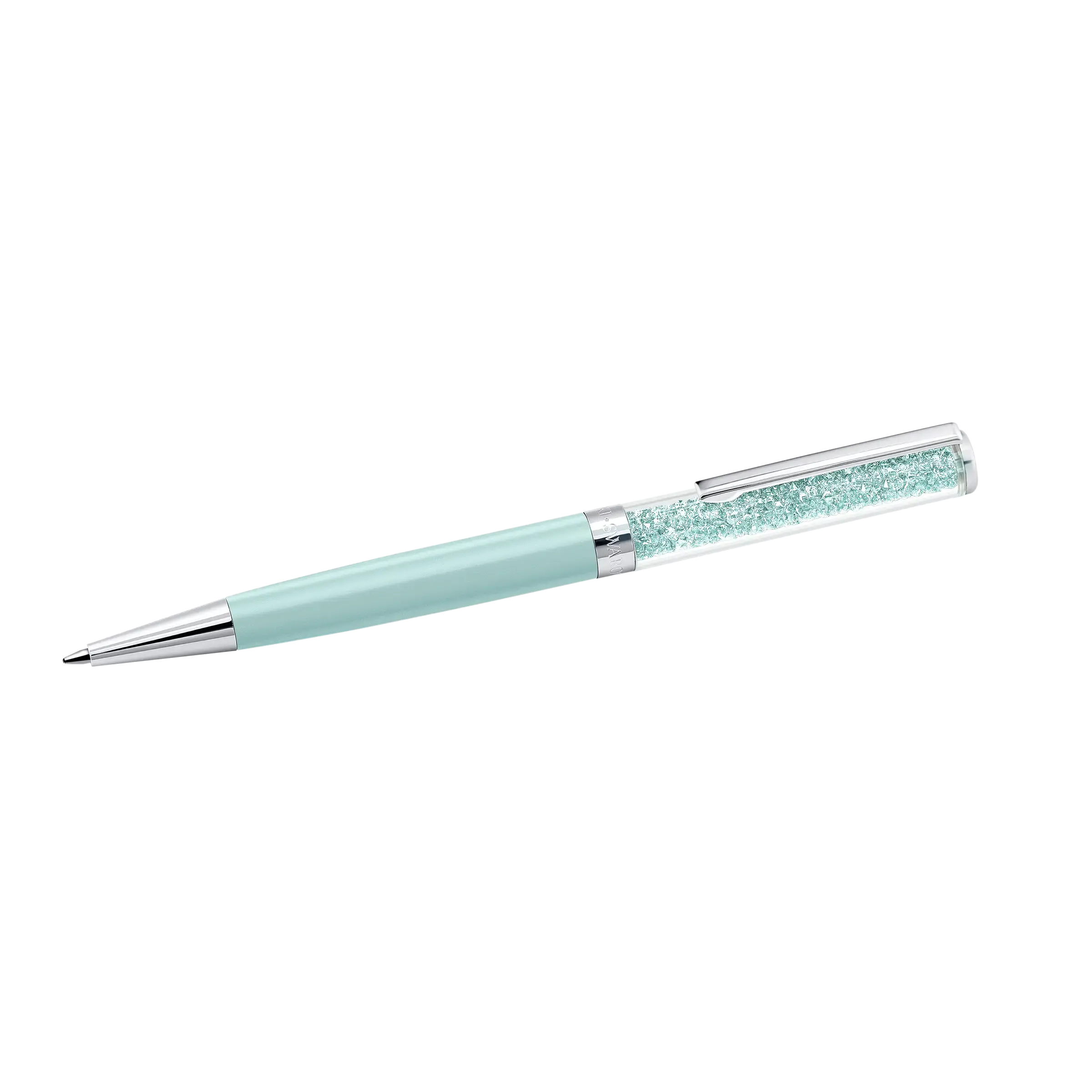 Crystalline ballpoint pen Green/Green lacquered/Chrome plated