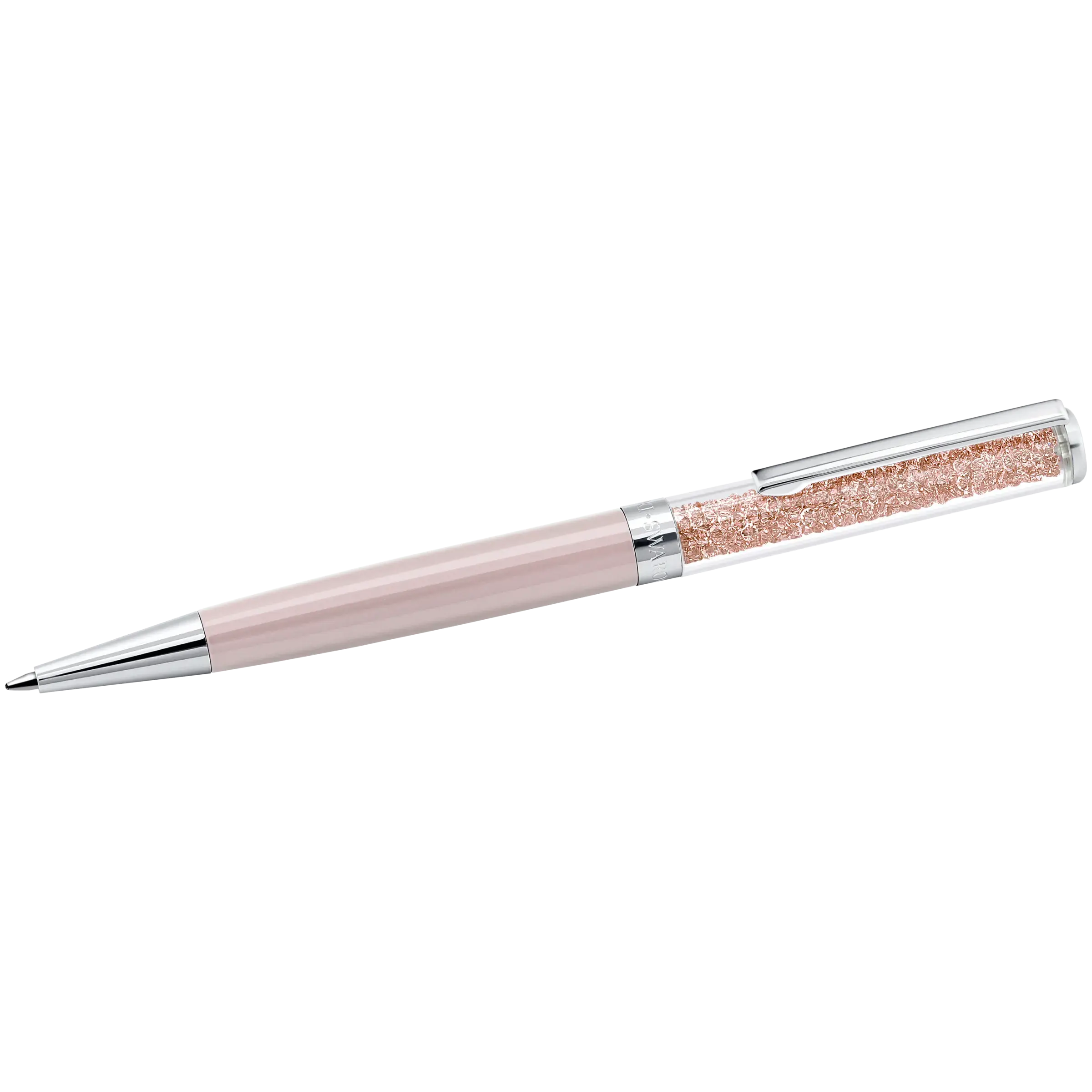 Crystalline ballpoint pen Pink/Pink lacquered/Chrome plated
