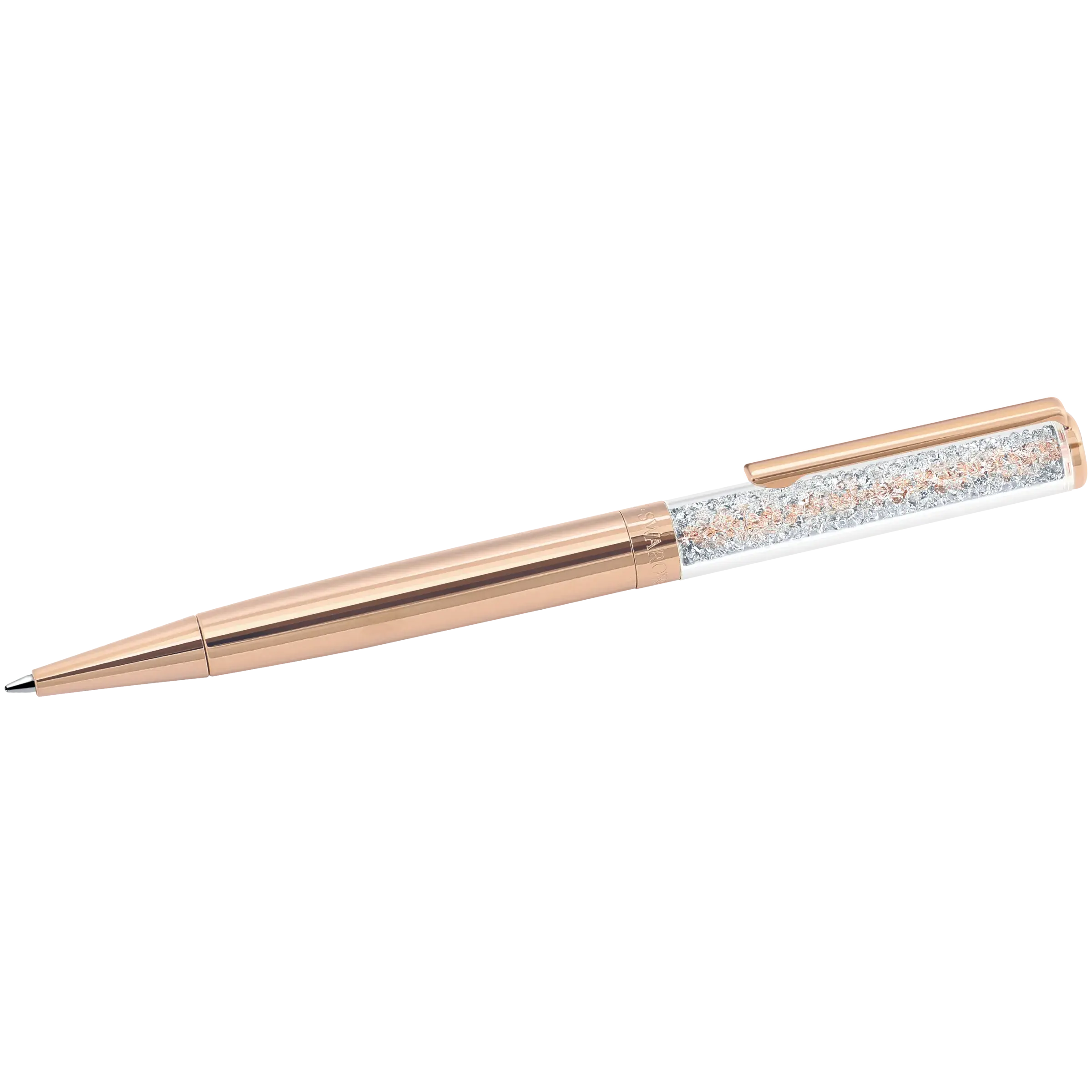 Crystalline ballpoint pen Rose gold tone/Rose gold-tone plated