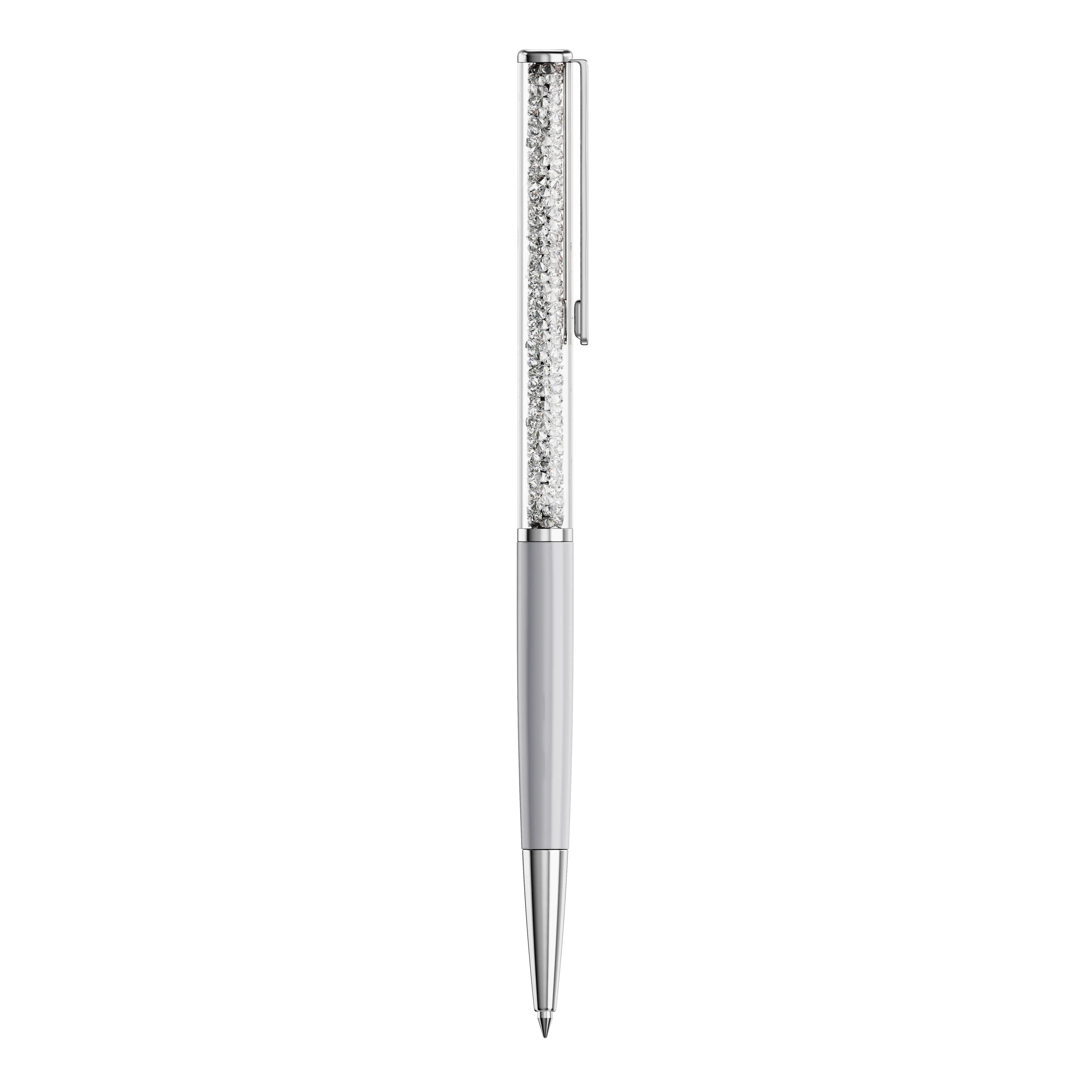 Crystalline Silk ballpoint pen Gray/Gray lacquered/Chrome Plated