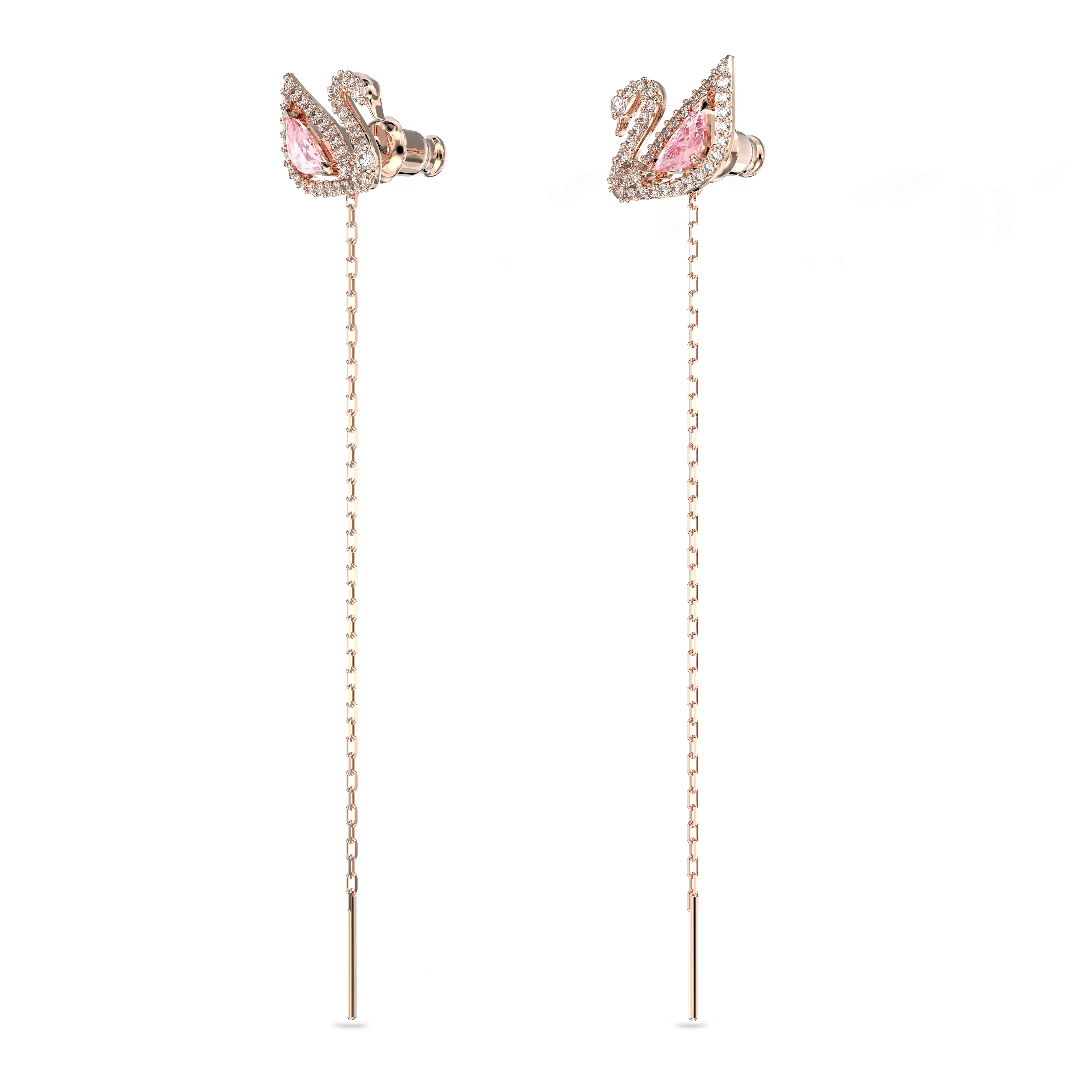 dazzling-swan-drop-earrings-swan-pink-rose-gold-tone-plated-swarovski-5469990-3.webp