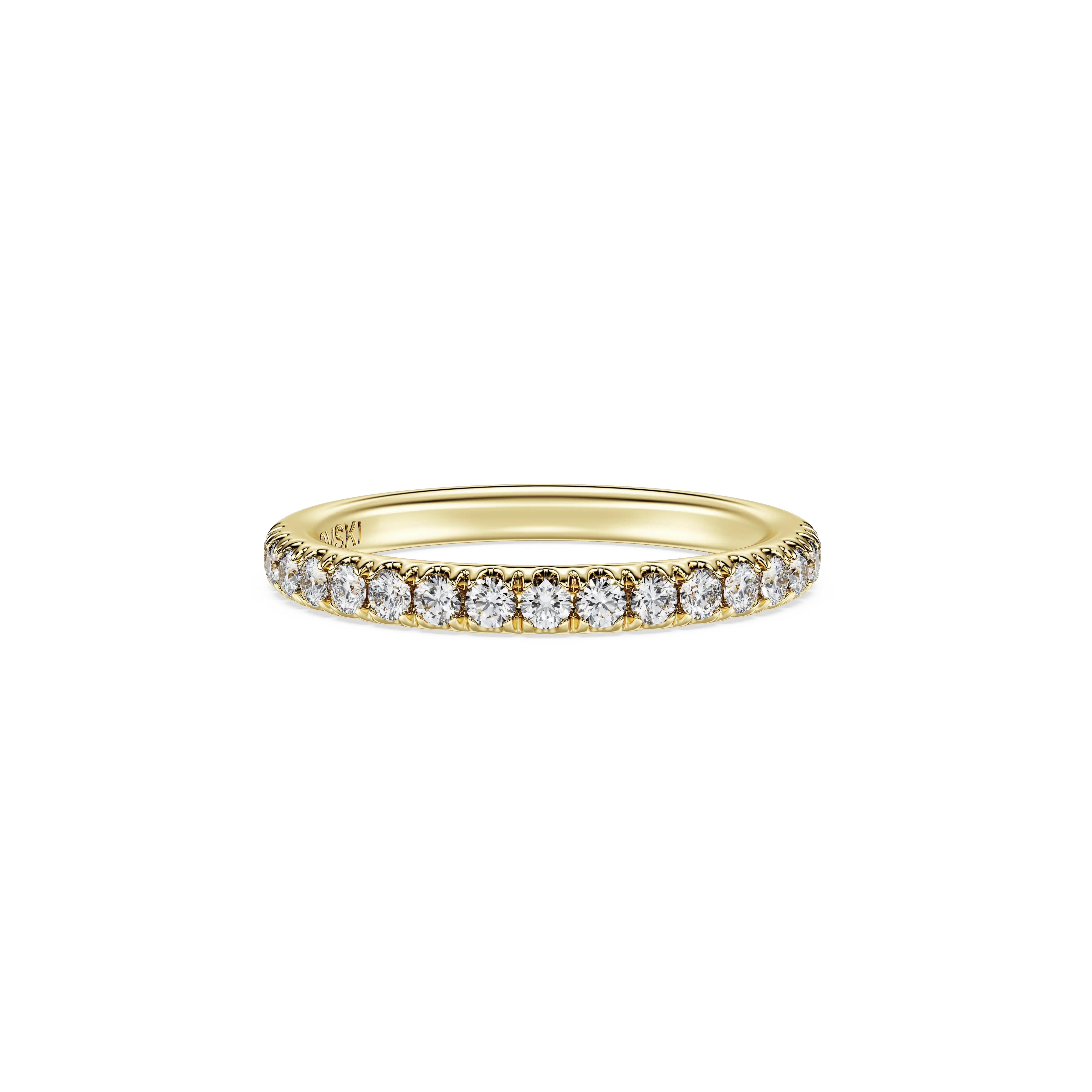 Eternity band ring Lab-grown diamonds 0.4 ct tw/Round shape/14K yellow gold