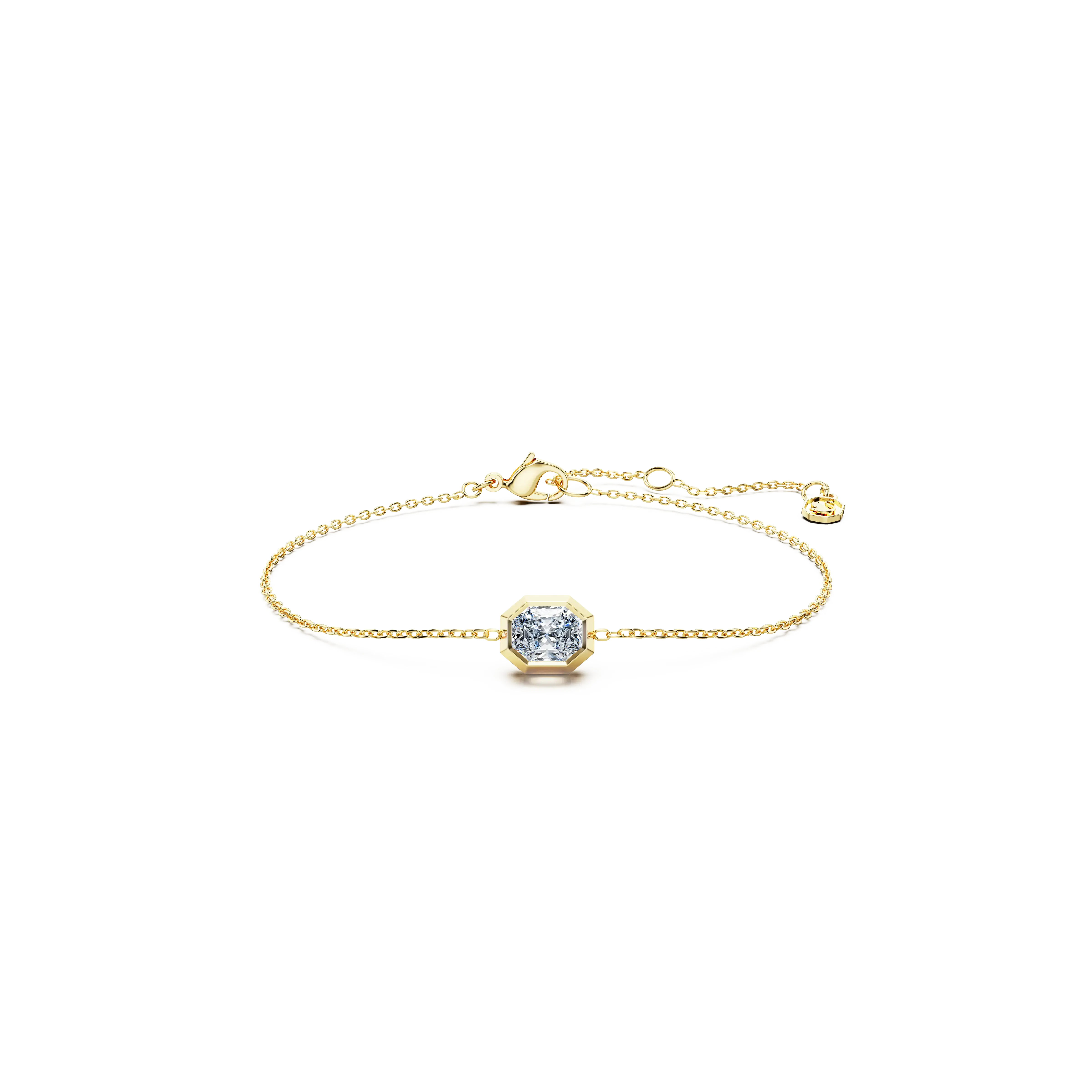 Eternity bracelet Lab-grown diamonds 0.5 ct tw/Octagon shape/14K yellow gold