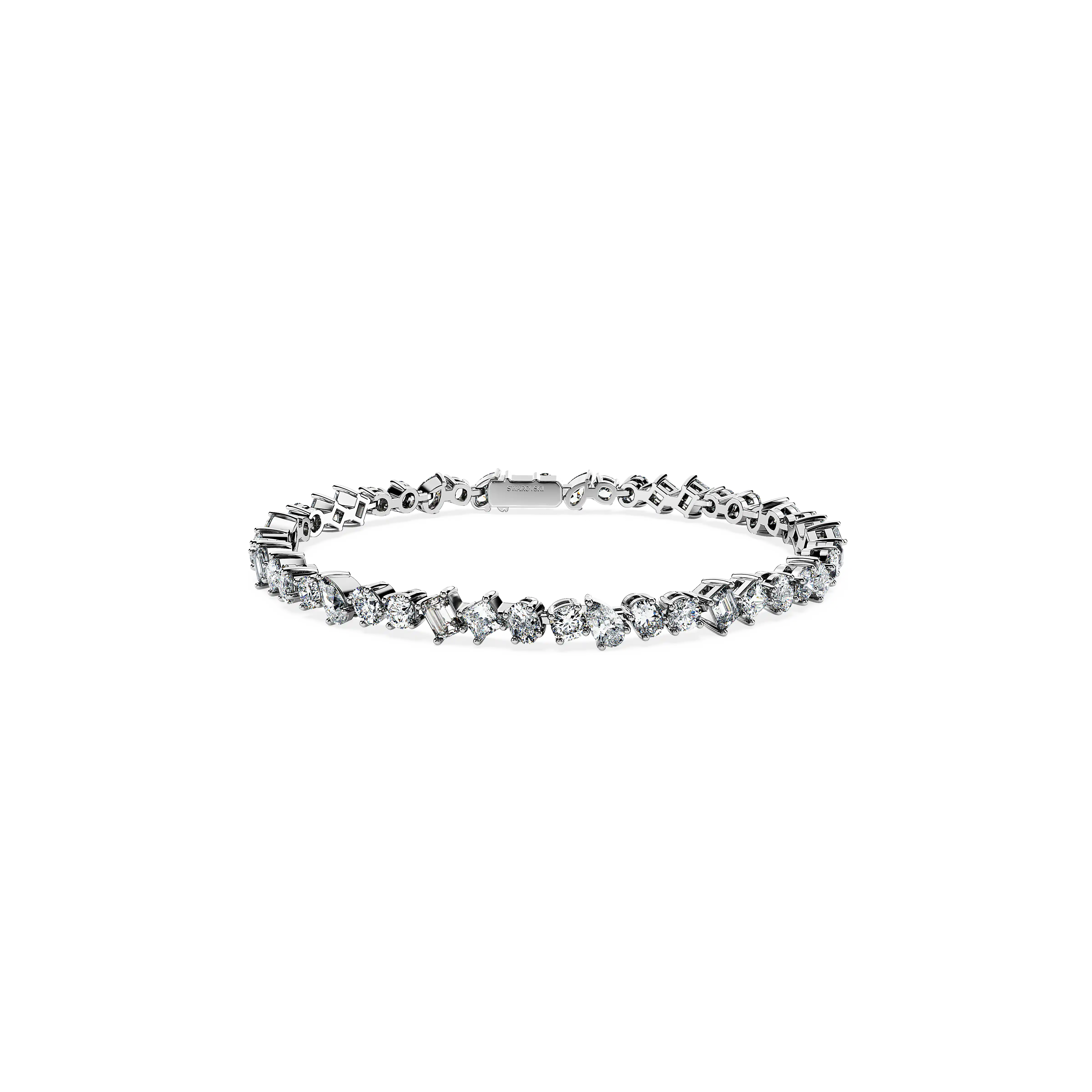 Galaxy Tennis bracelet Lab-grown diamonds 5 ct tw/Mixed shapes/14K white gold