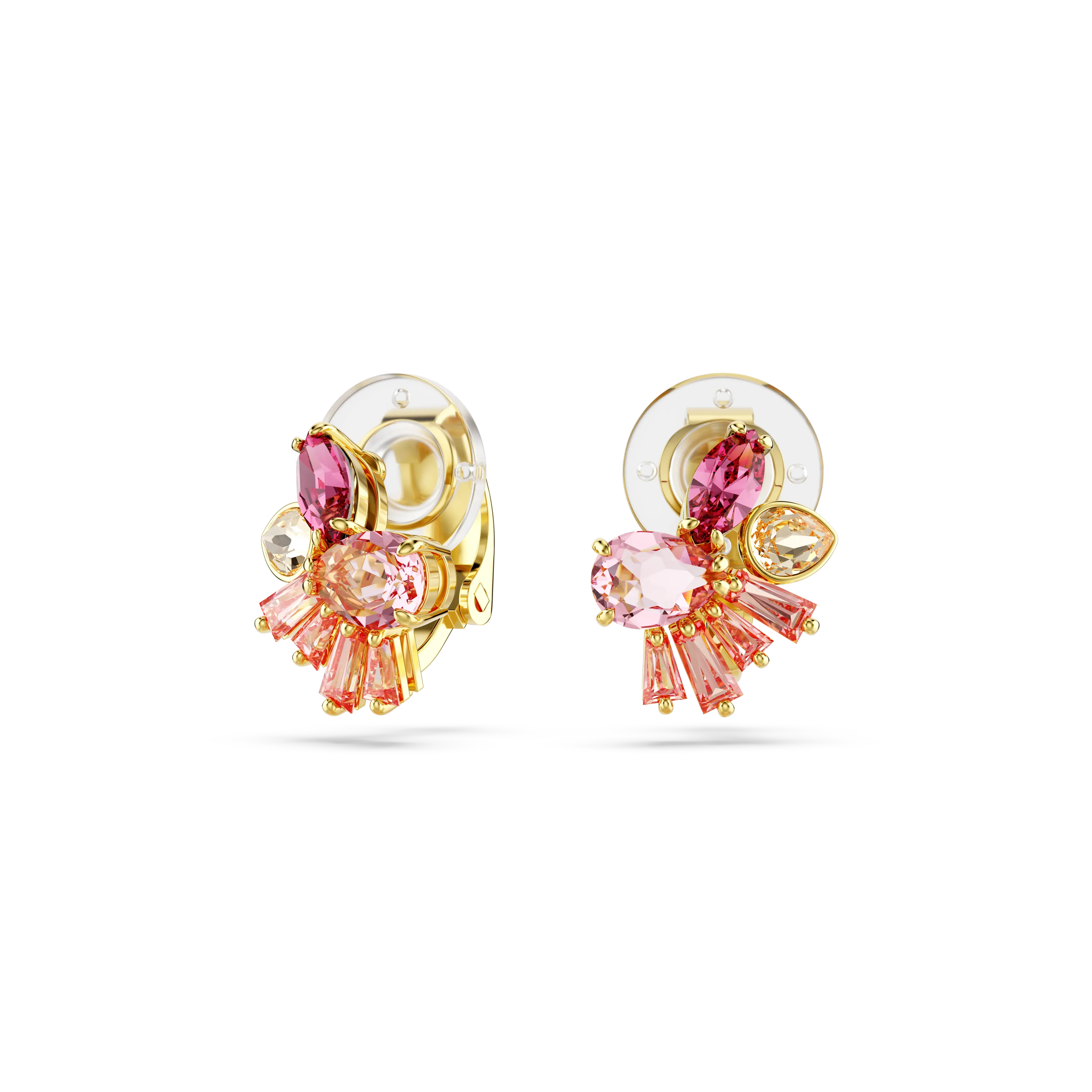 gema-clip-earrings-mixed-cuts-flower-pink-gold-tone-plated-swarovski-5688479-2.webp
