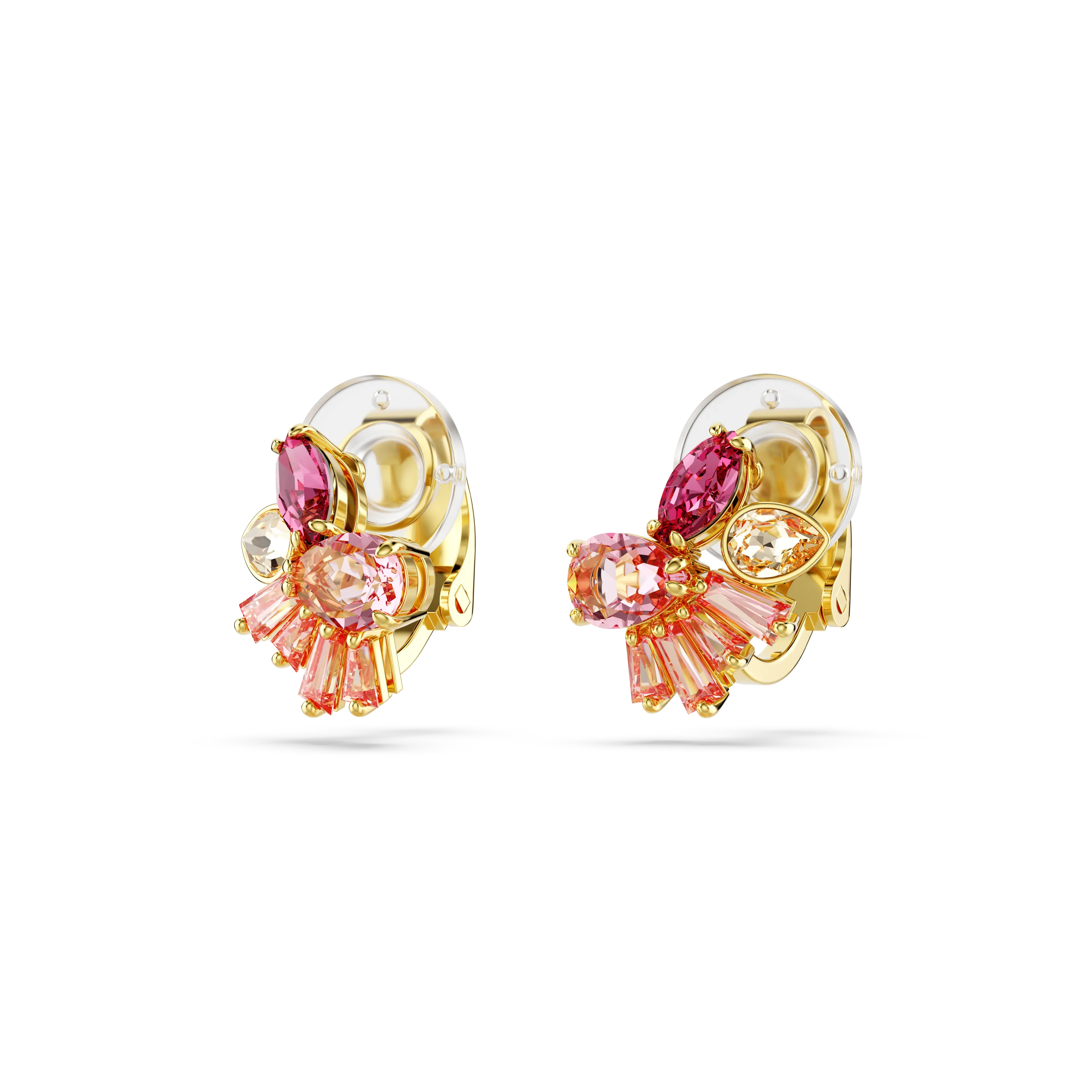 gema-clip-earrings-mixed-cuts-flower-pink-gold-tone-plated-swarovski-5688479-3.webp