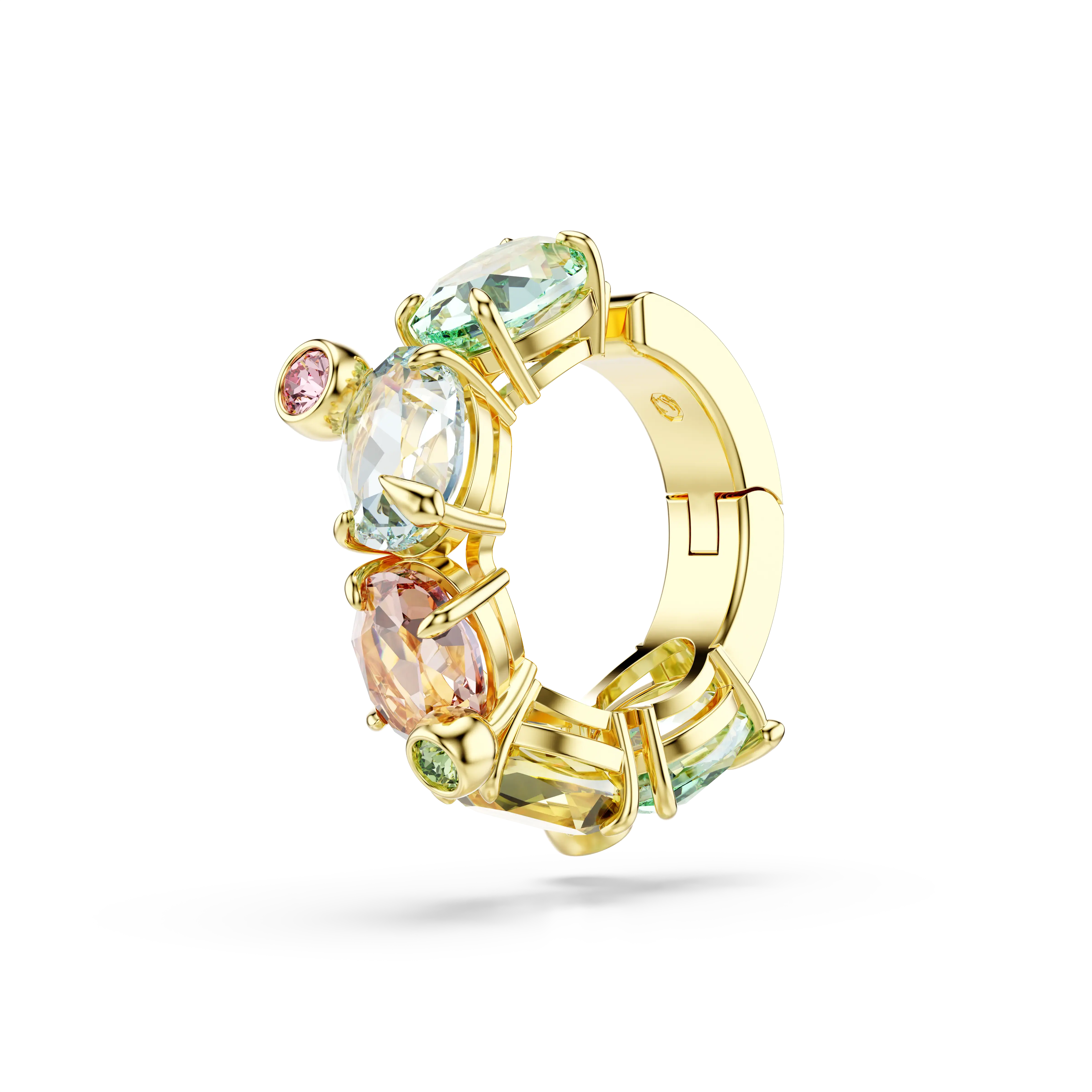 Gema ear cuff Single/Mixed cuts/Multicolored/Gold-tone plated