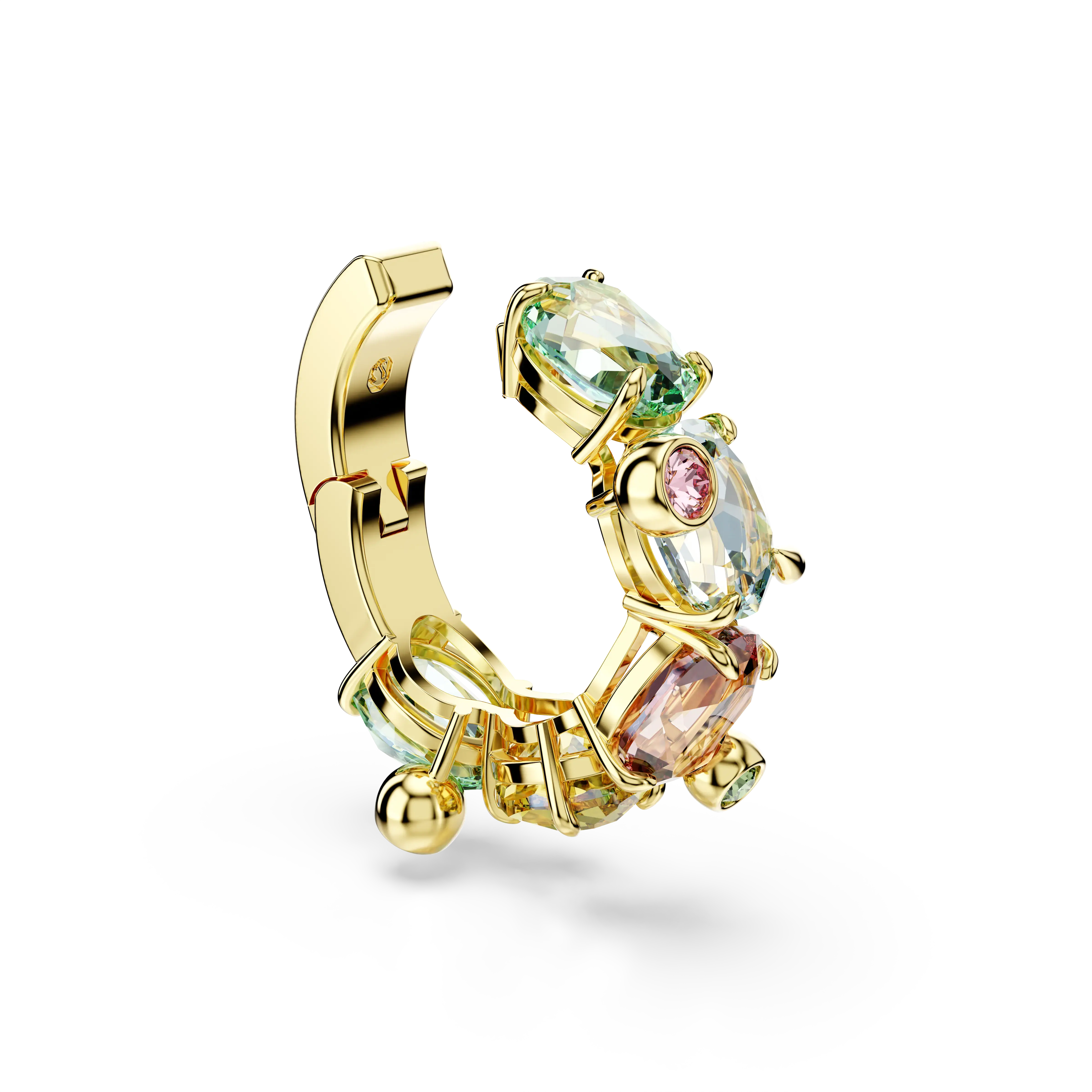 gema-ear-cuff-single-mixed-cuts-multicolored-gold-tone-plated-swarovski-5720903-3.webp