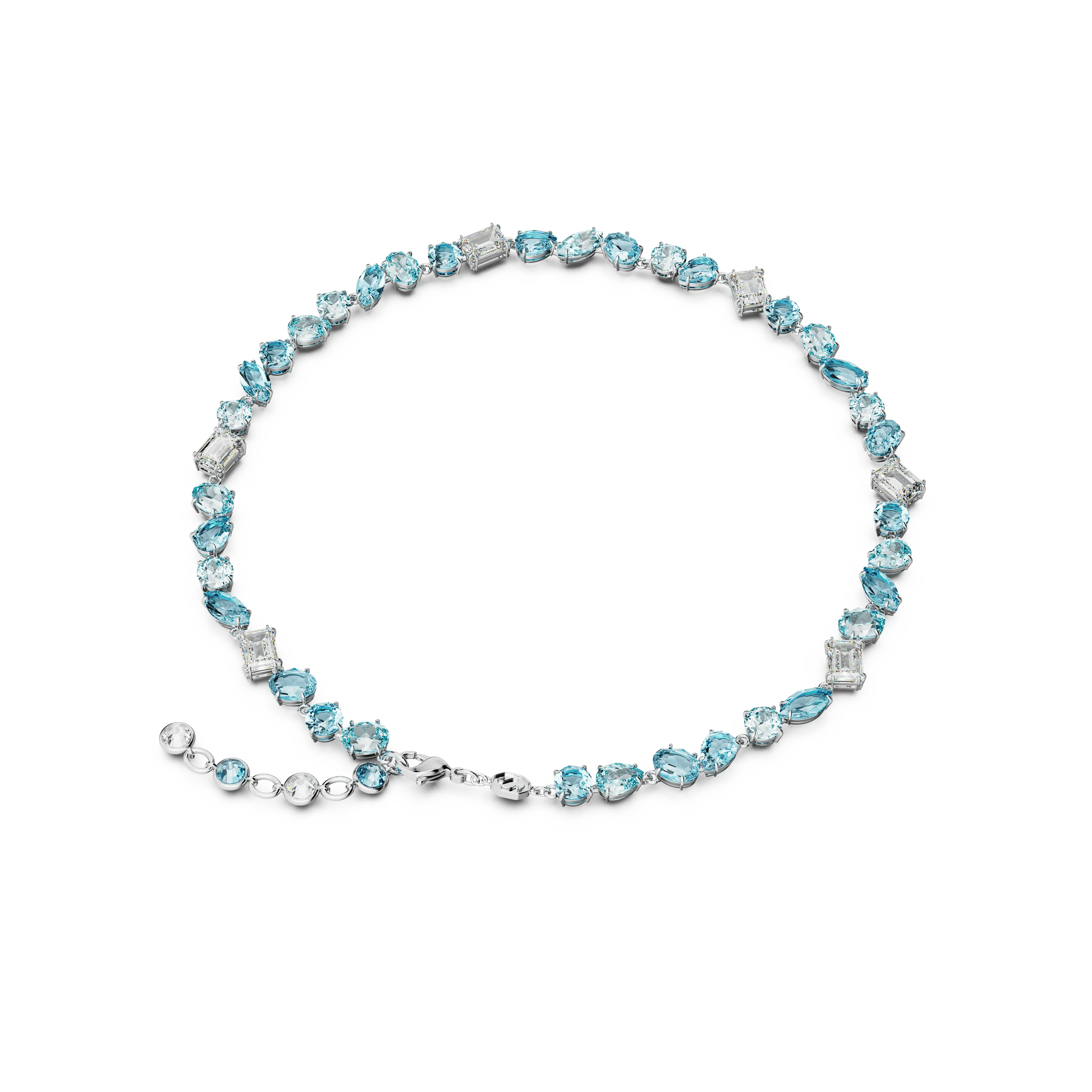 gema-necklace-mixed-cuts-blue-rhodium-plated-swarovski-5666007-4.webp