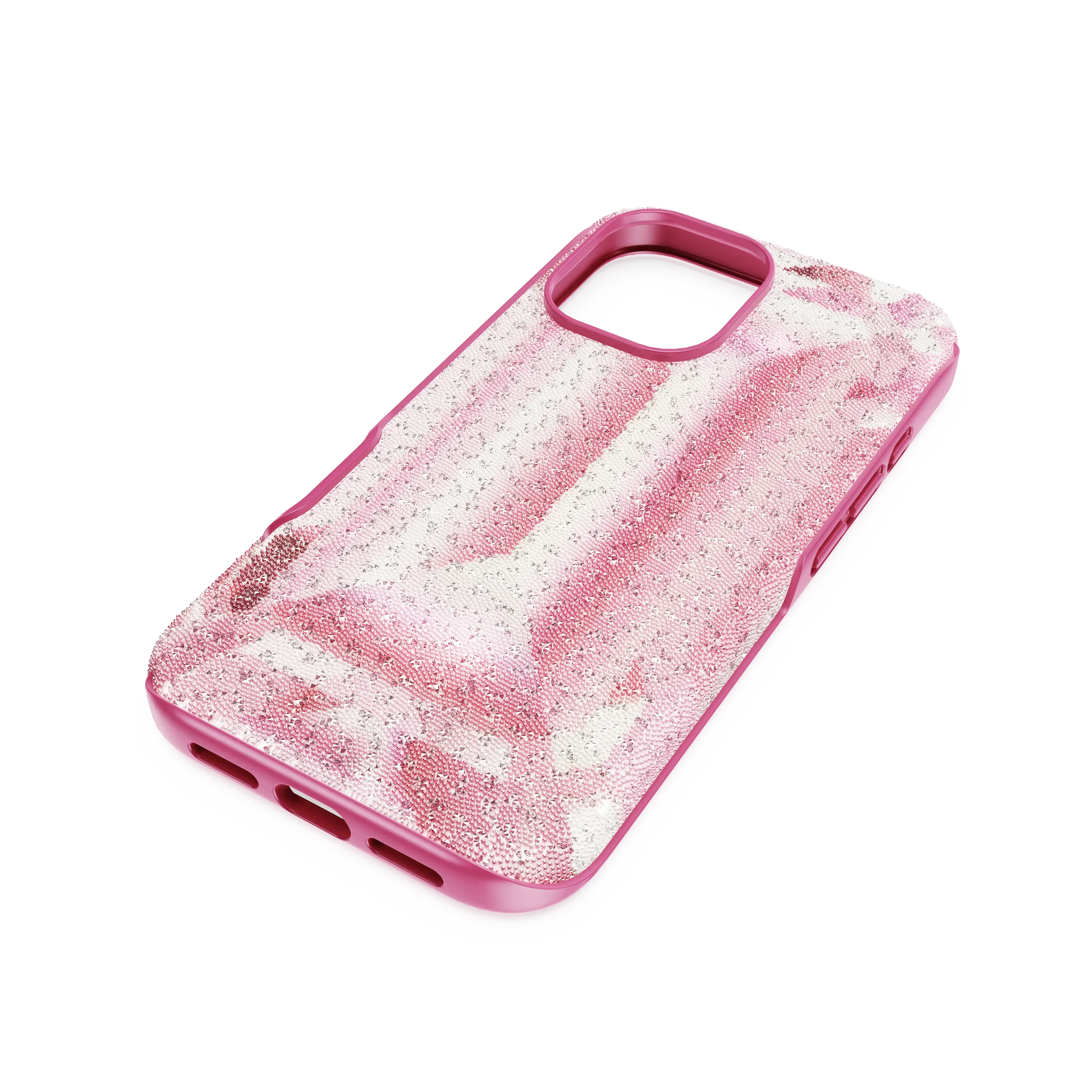 High smartphone case Crystal print motif/iPhone® 16/Pink