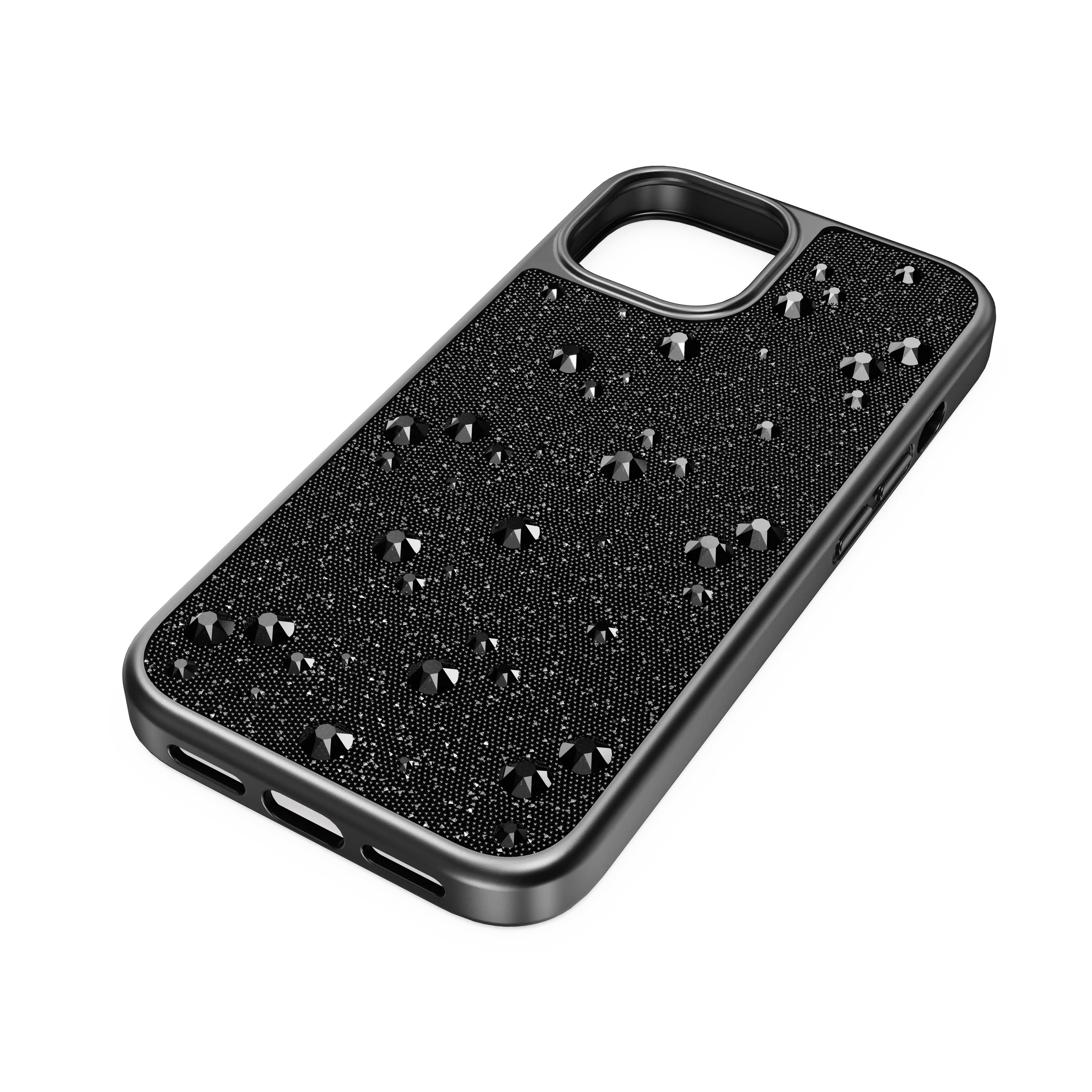 High smartphone case Flat Back crystals/iPhone® 15/Black