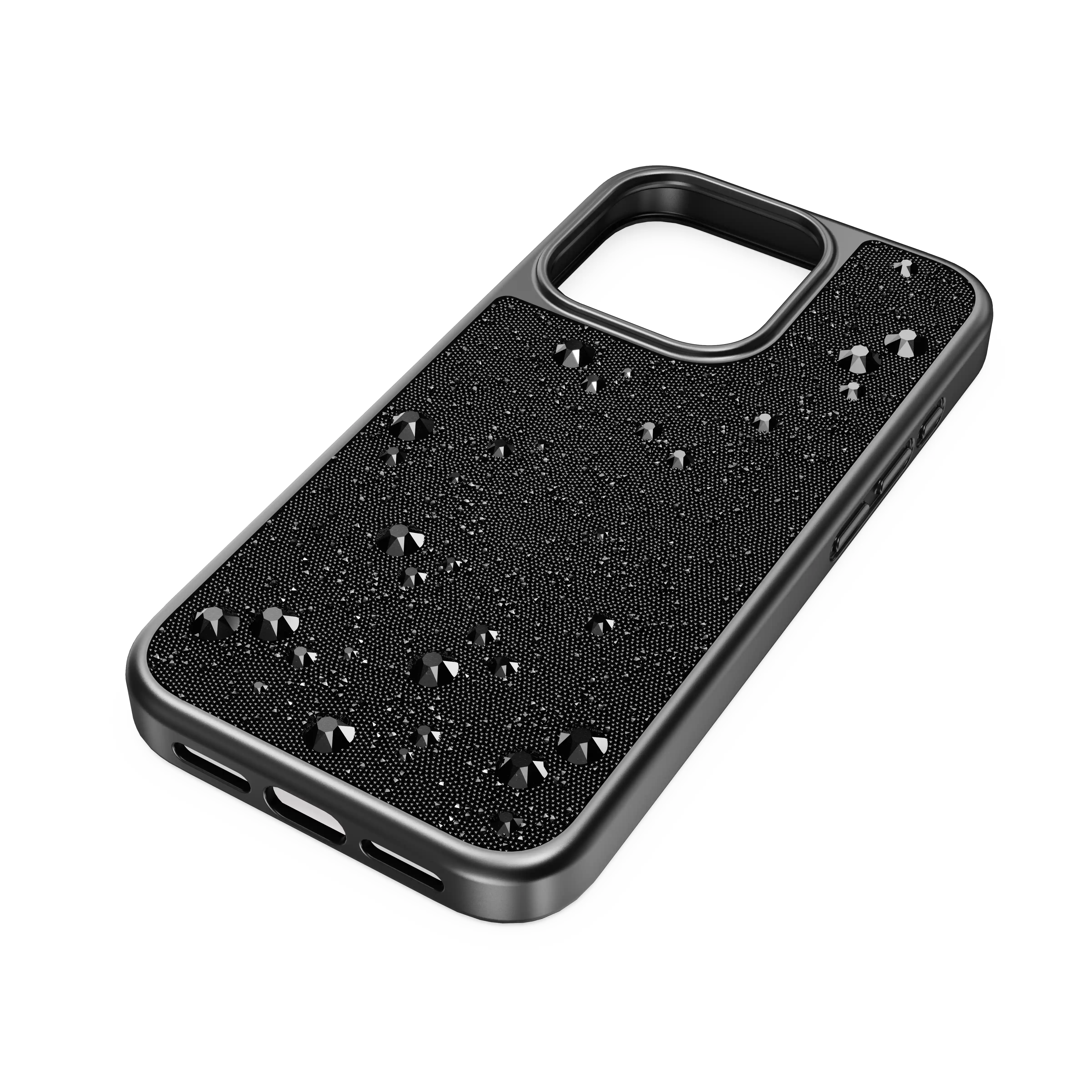 High smartphone case Flat Back crystals/iPhone® 15 Pro/Black
