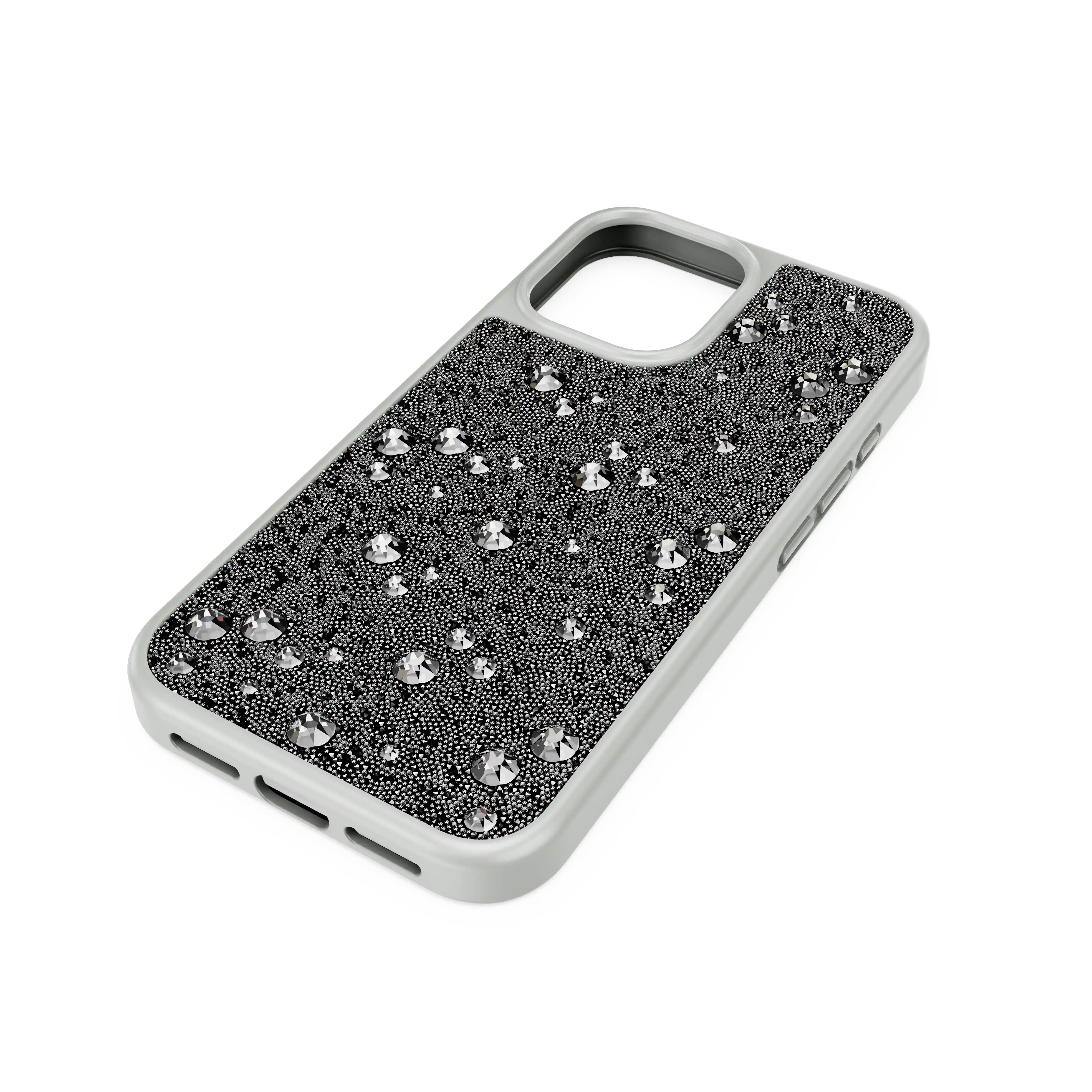 High smartphone case Scattered design/iPhone® 16/Silver tone