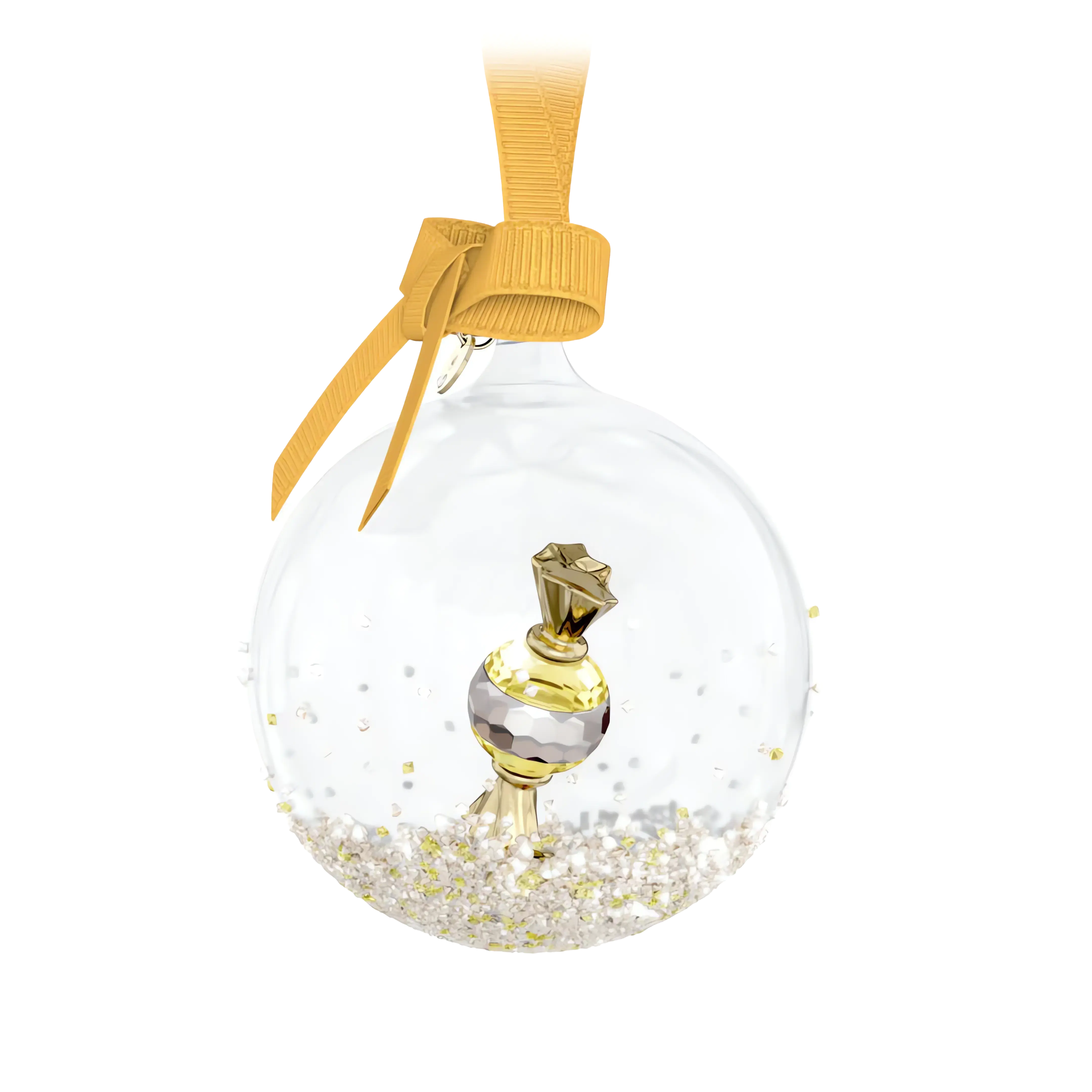 Holiday Cheers Dulcis Ball Ornament Yellow