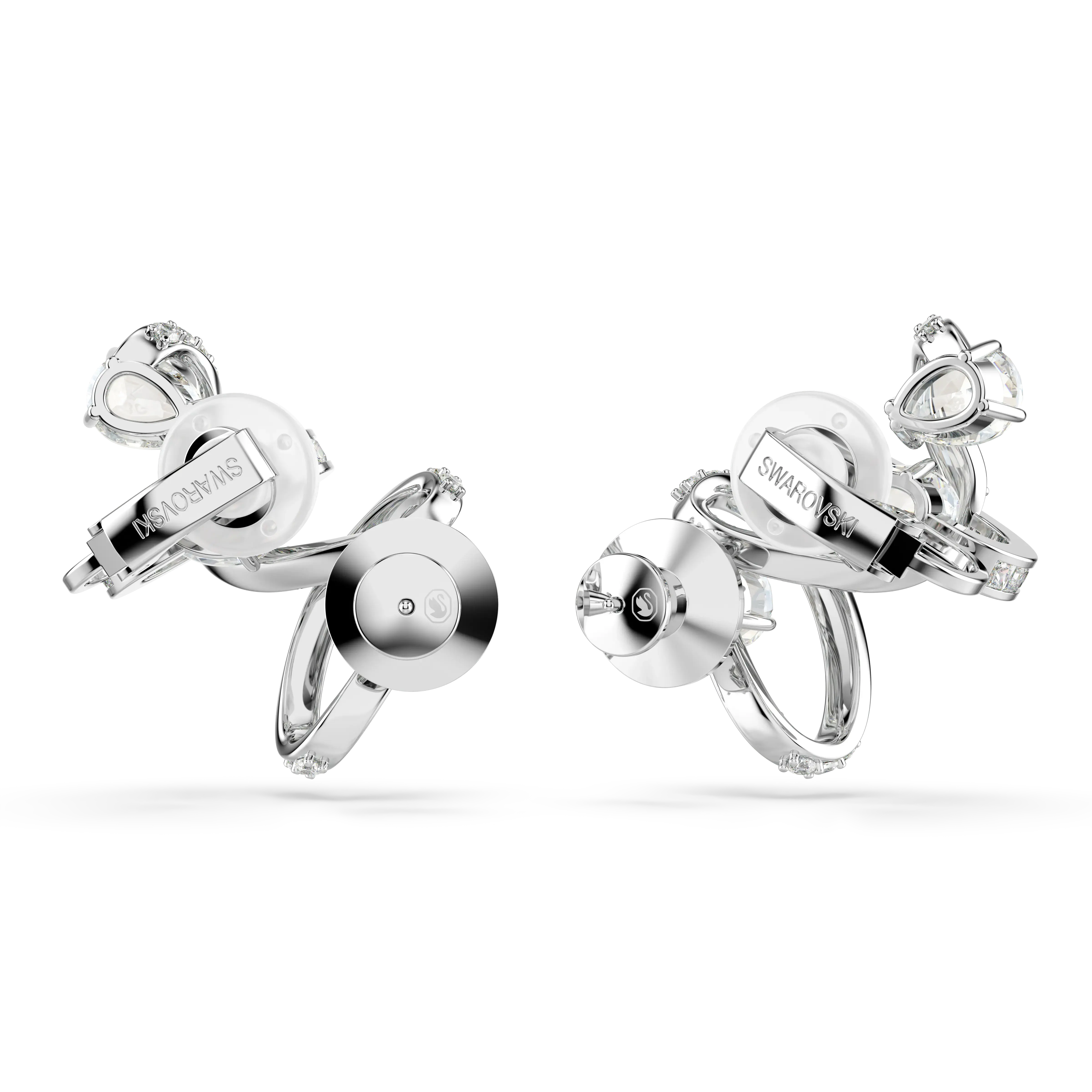 hyperbola-ear-cuff-mixed-cuts-white-rhodium-plated-swarovski-5692424-4.webp