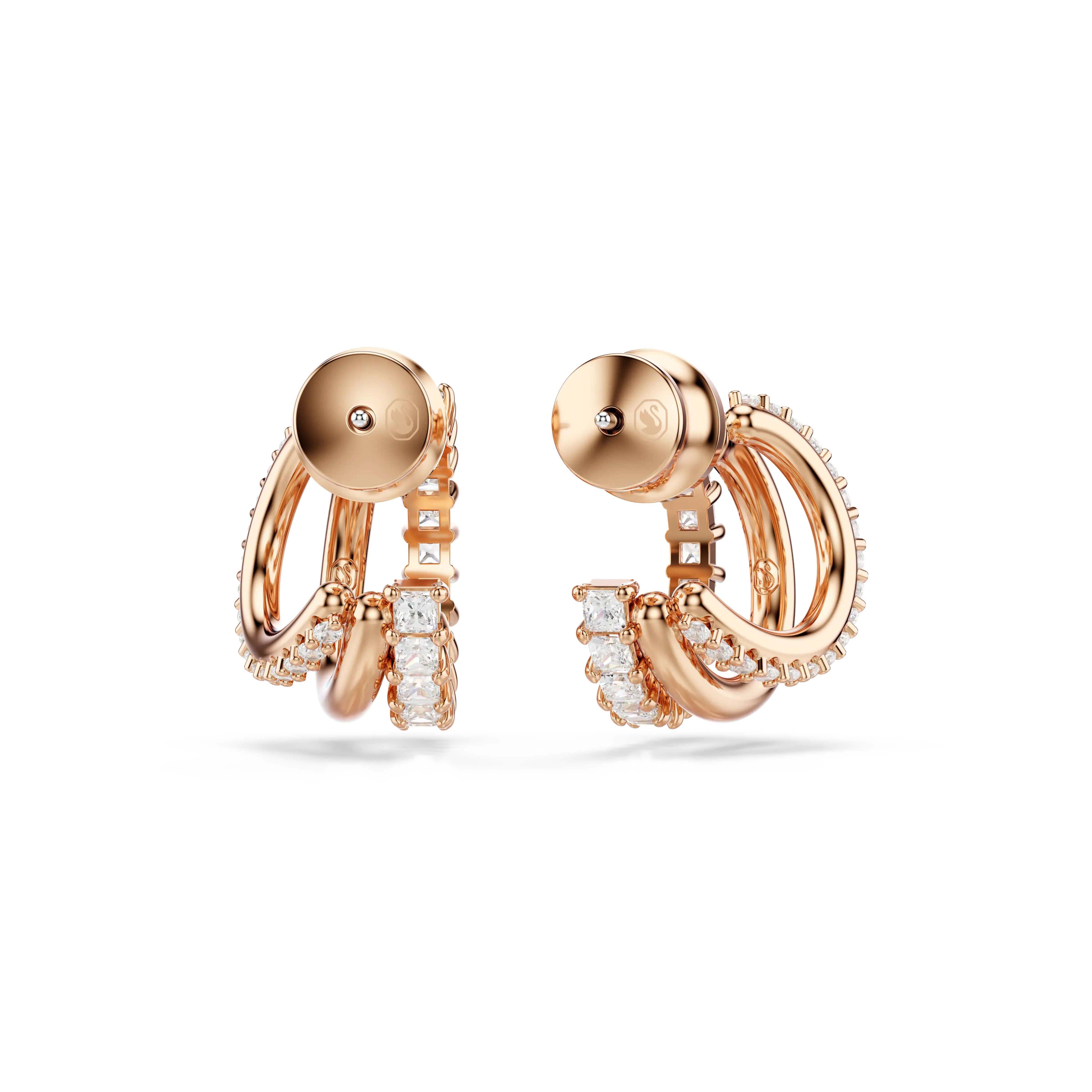 hyperbola-hoop-earrings-mixed-cuts-mini-white-rose-gold-tone-plated-swarovski-5698702-4.webp