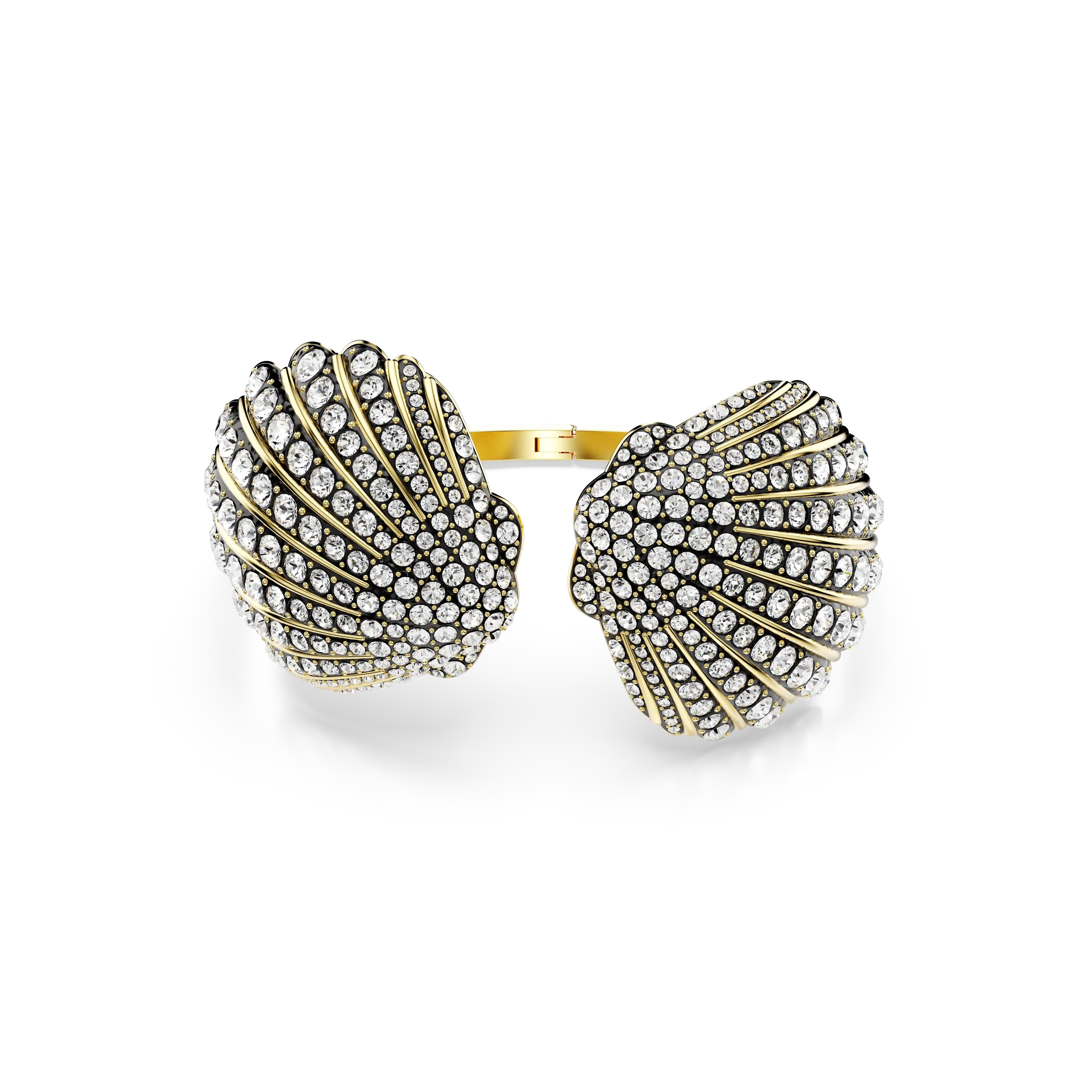 Idyllia bangle Shell/White/Gold-tone plated