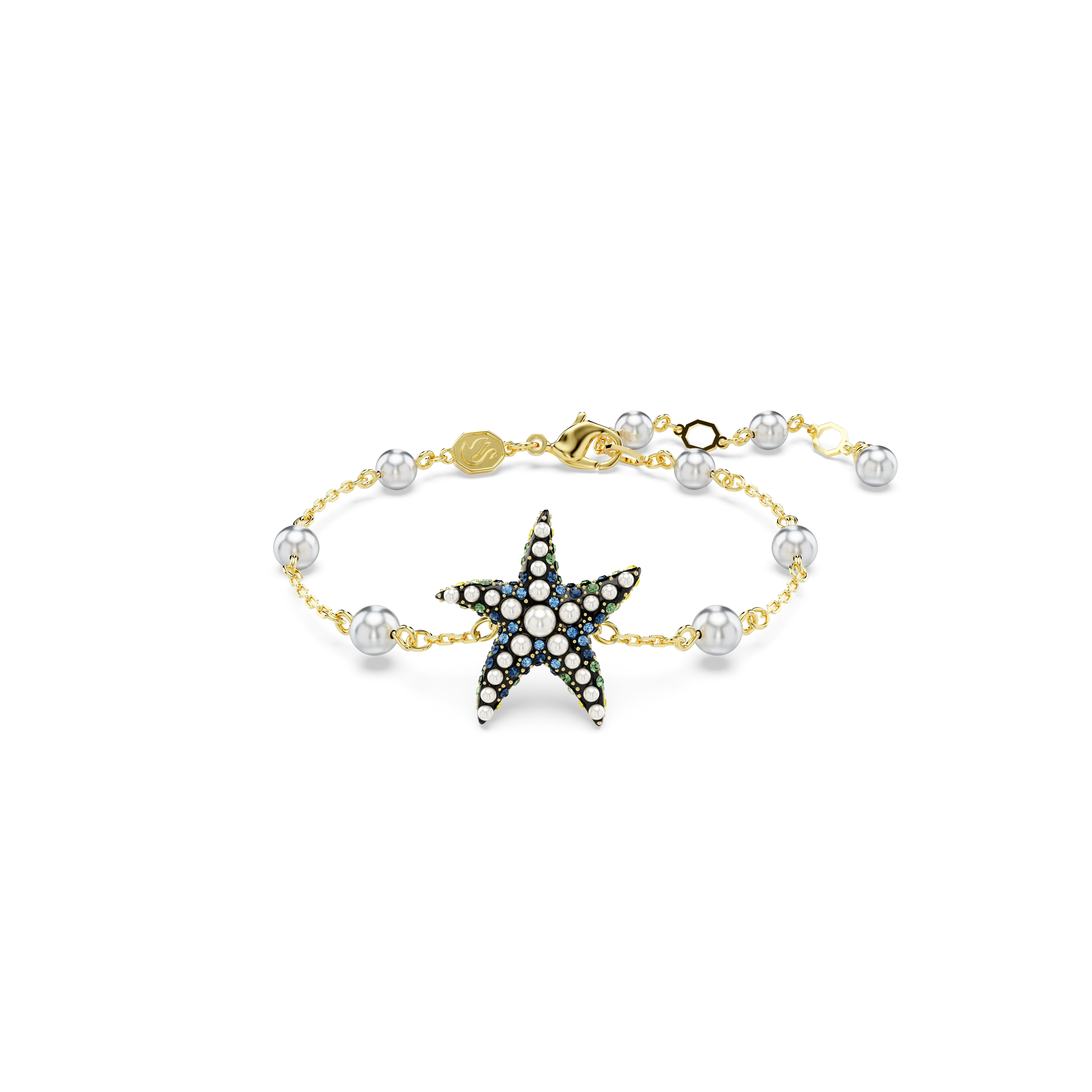 Idyllia bracelet Crystal pearls/Starfish/Multicolored/Gold-tone plated