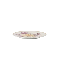 Idyllia bread plate Porcelain/Crystal print motif/Bouquet/Multicolored