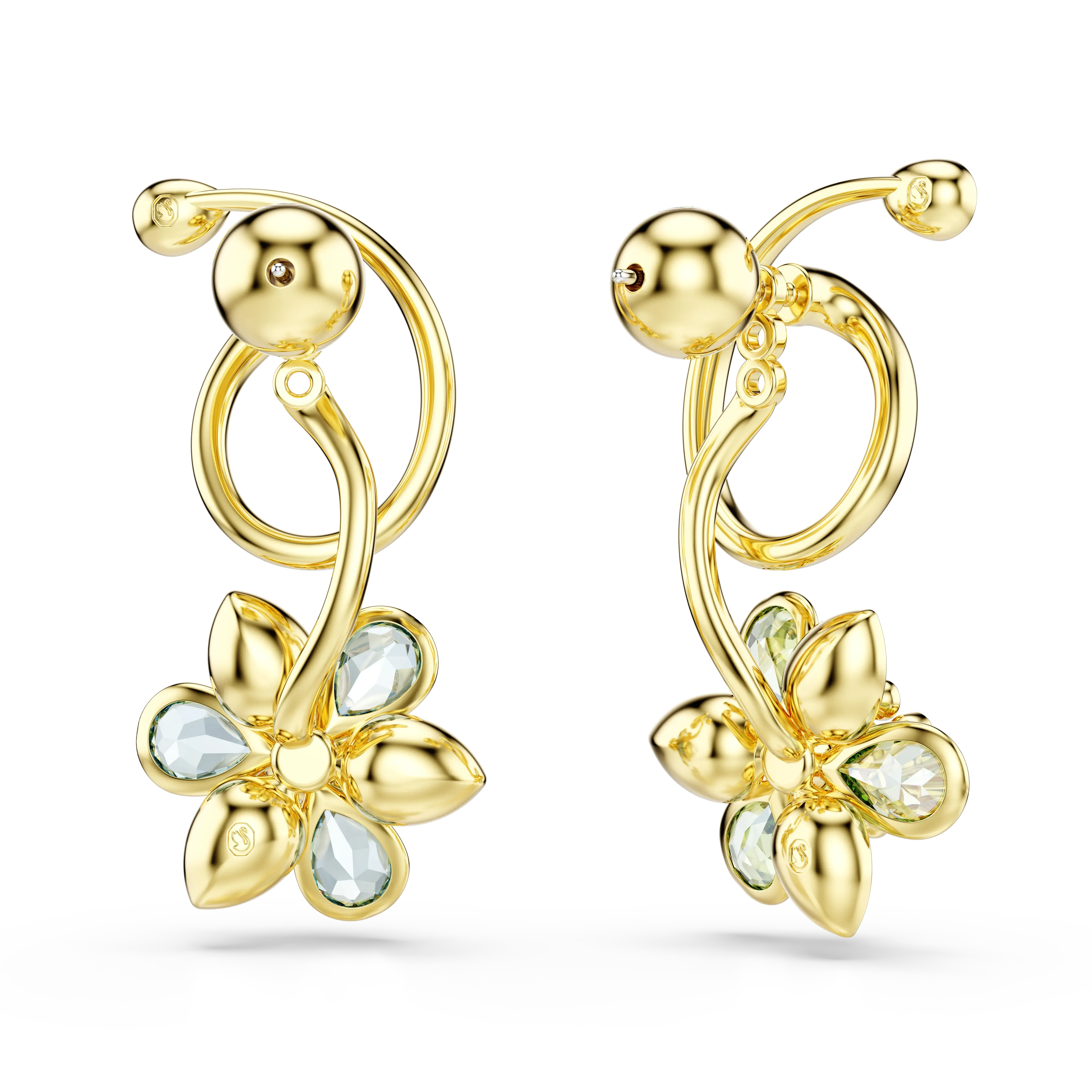idyllia-drop-earrings-asymmetrical-design-mixed-cuts-flower-multicolored-gold-tone-plated-swarovski-5709025-4.webp