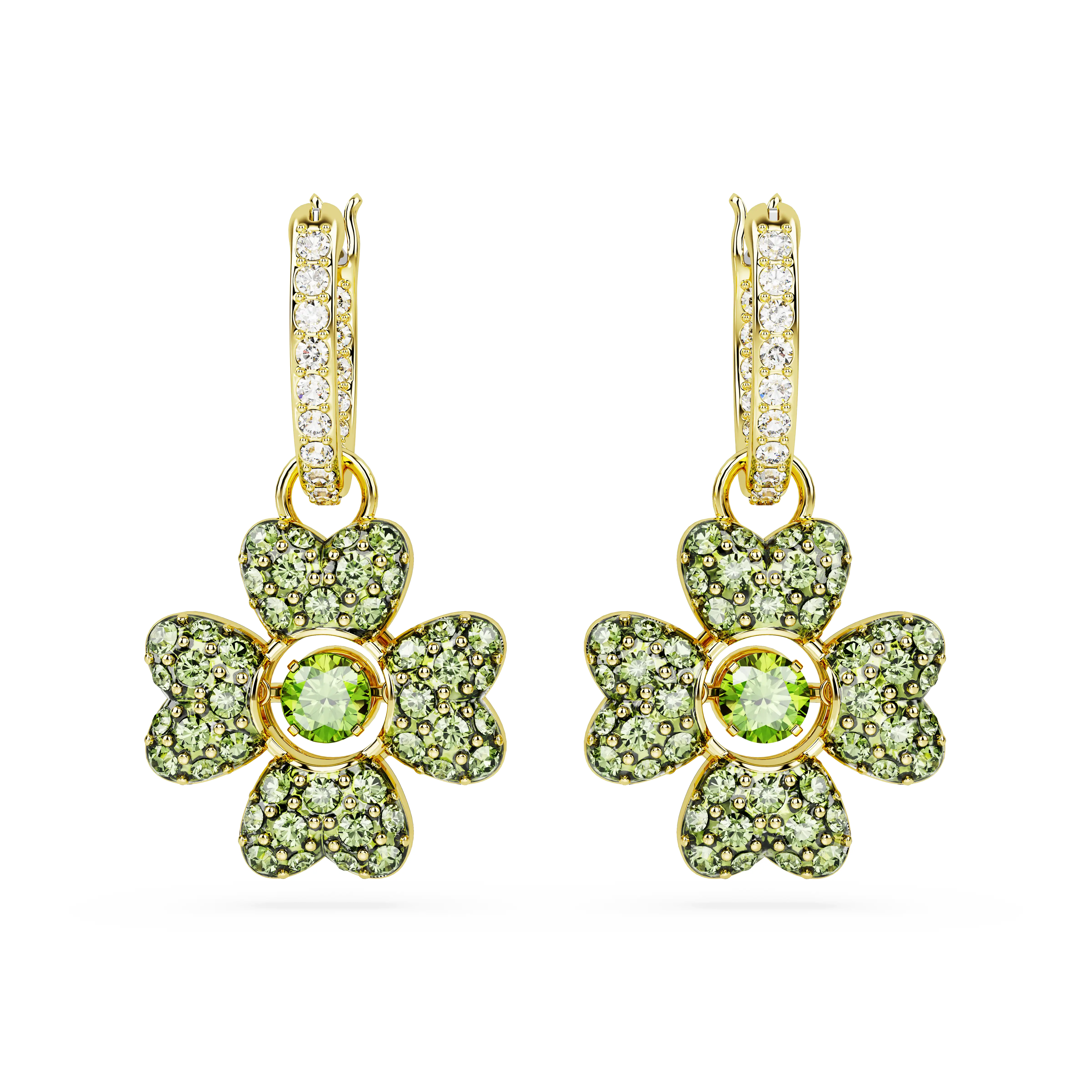 idyllia-drop-earrings-clover-green-gold-tone-plated-swarovski-5670664-2.webp