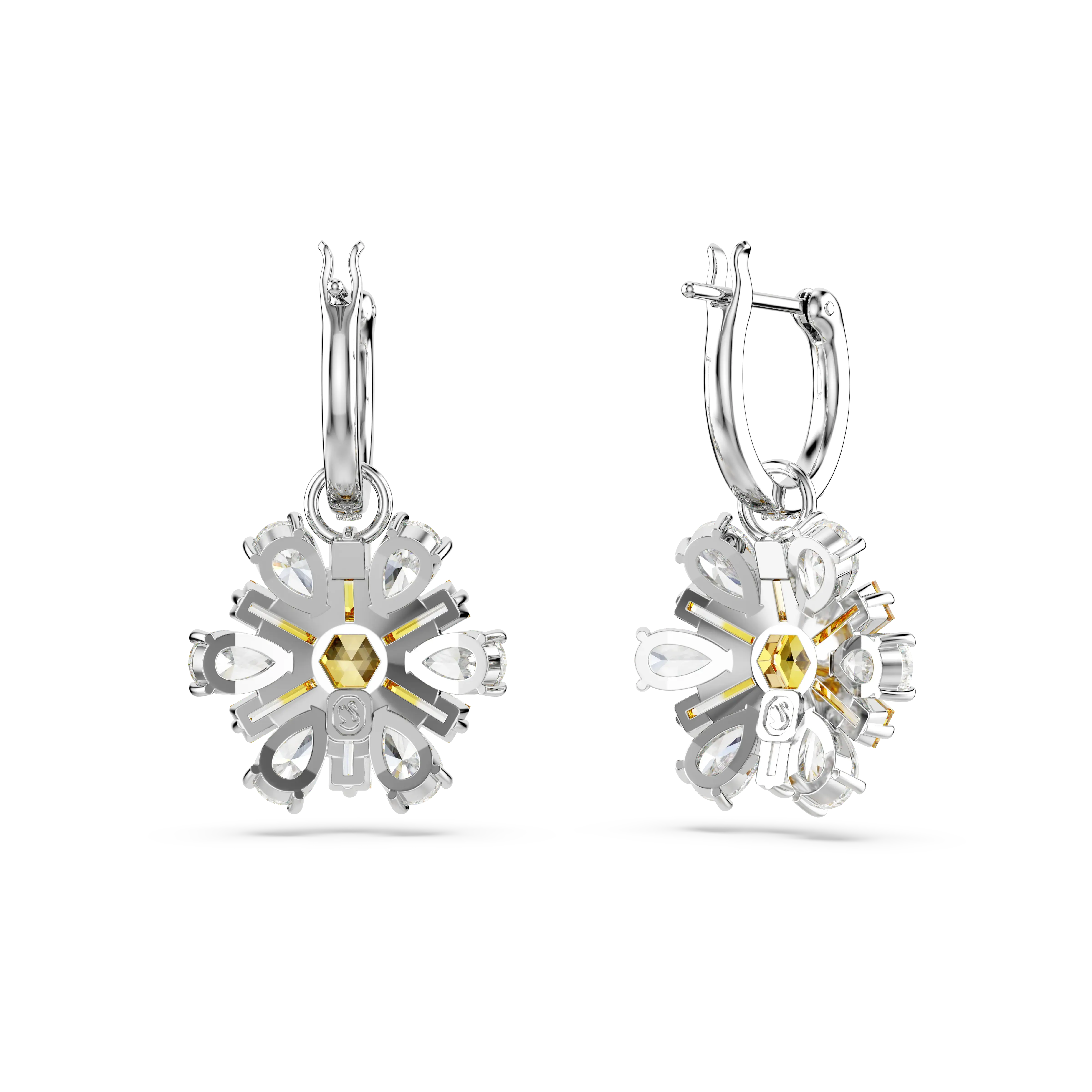 idyllia-drop-earrings-flower-yellow-rhodium-plated-swarovski-5683243-4.webp