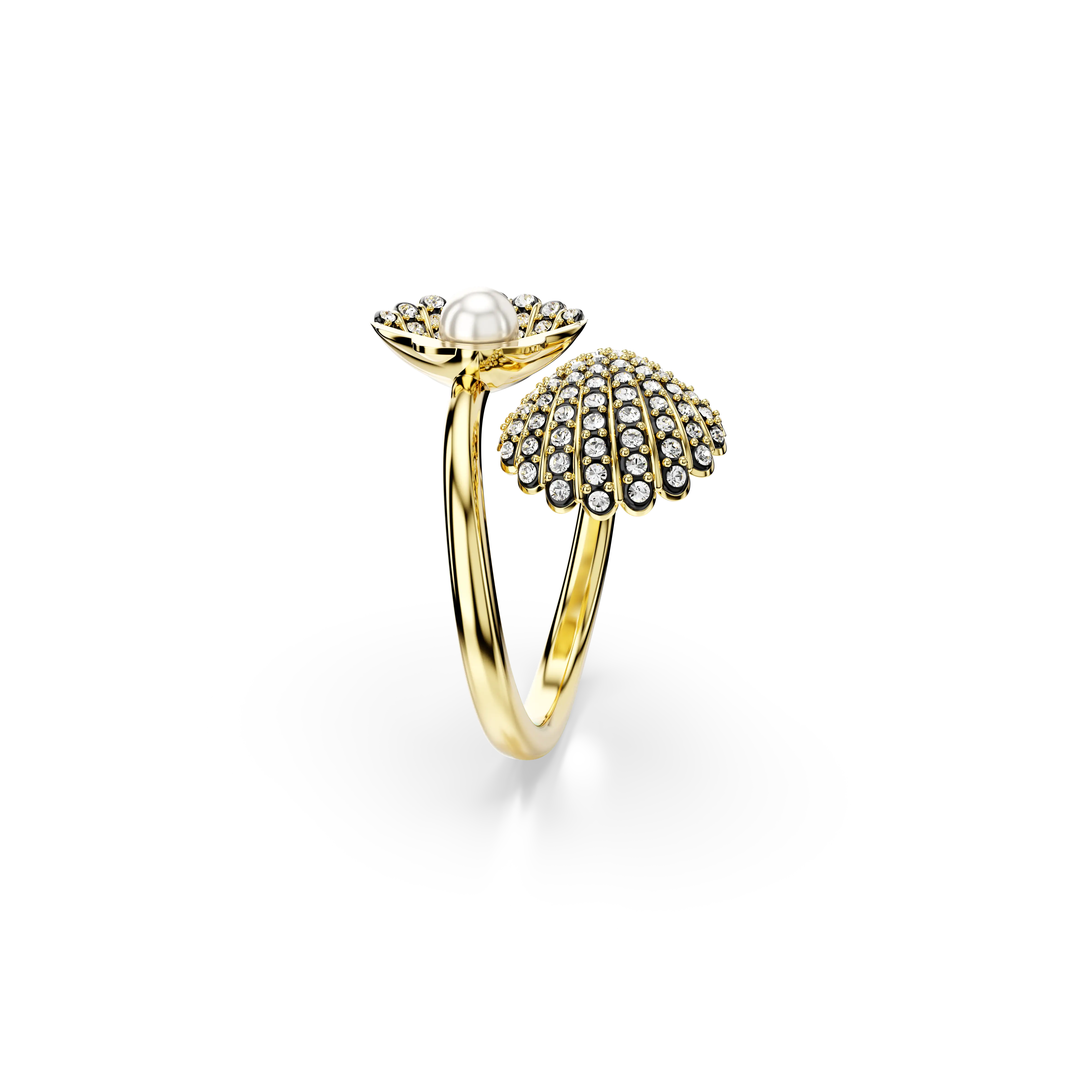 idyllia-open-ring-crystal-pearl-shell-white-gold-tone-plated-swarovski-5683951-3.webp