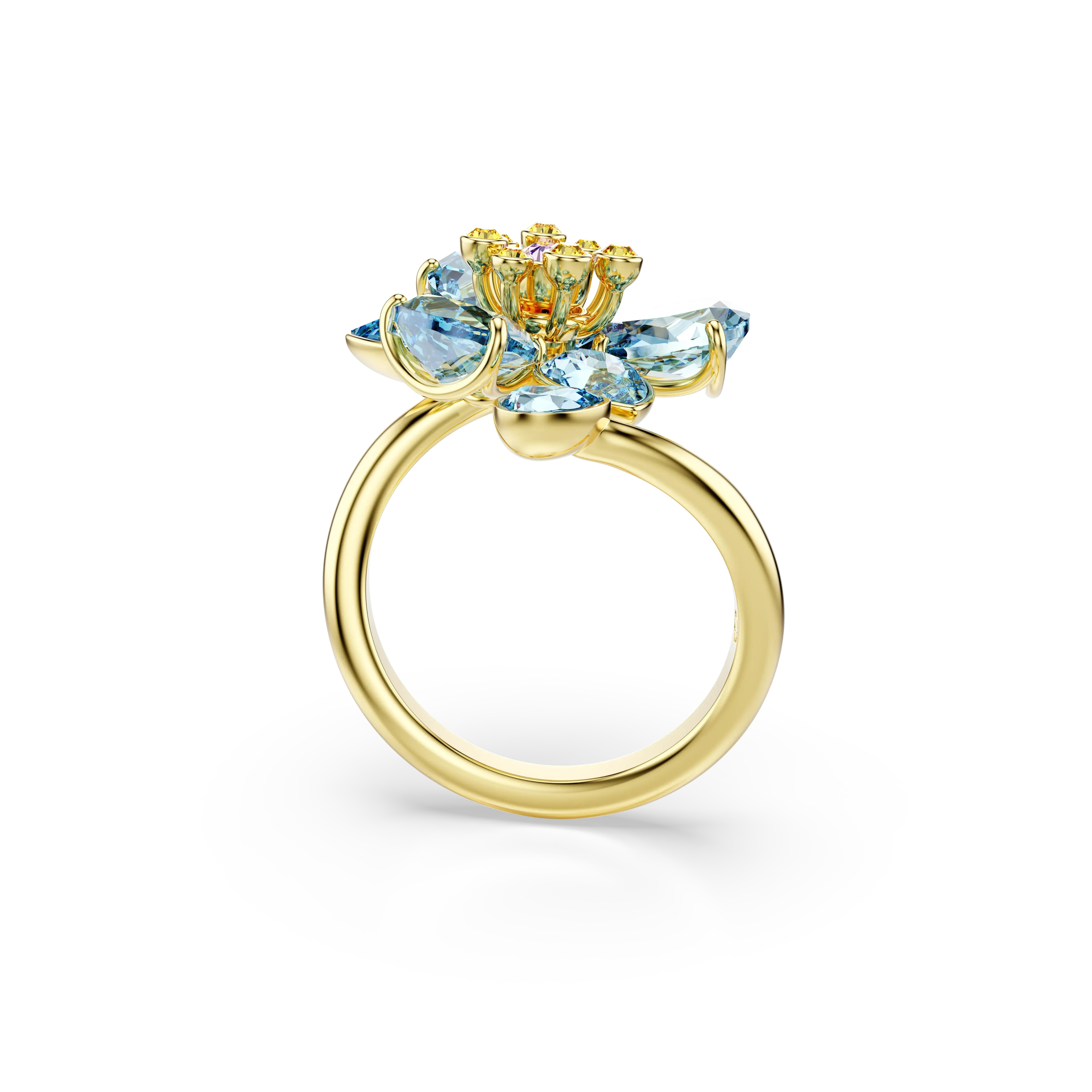 idyllia-open-ring-mixed-cuts-flower-blue-gold-tone-plated-swarovski-5709031-3.webp