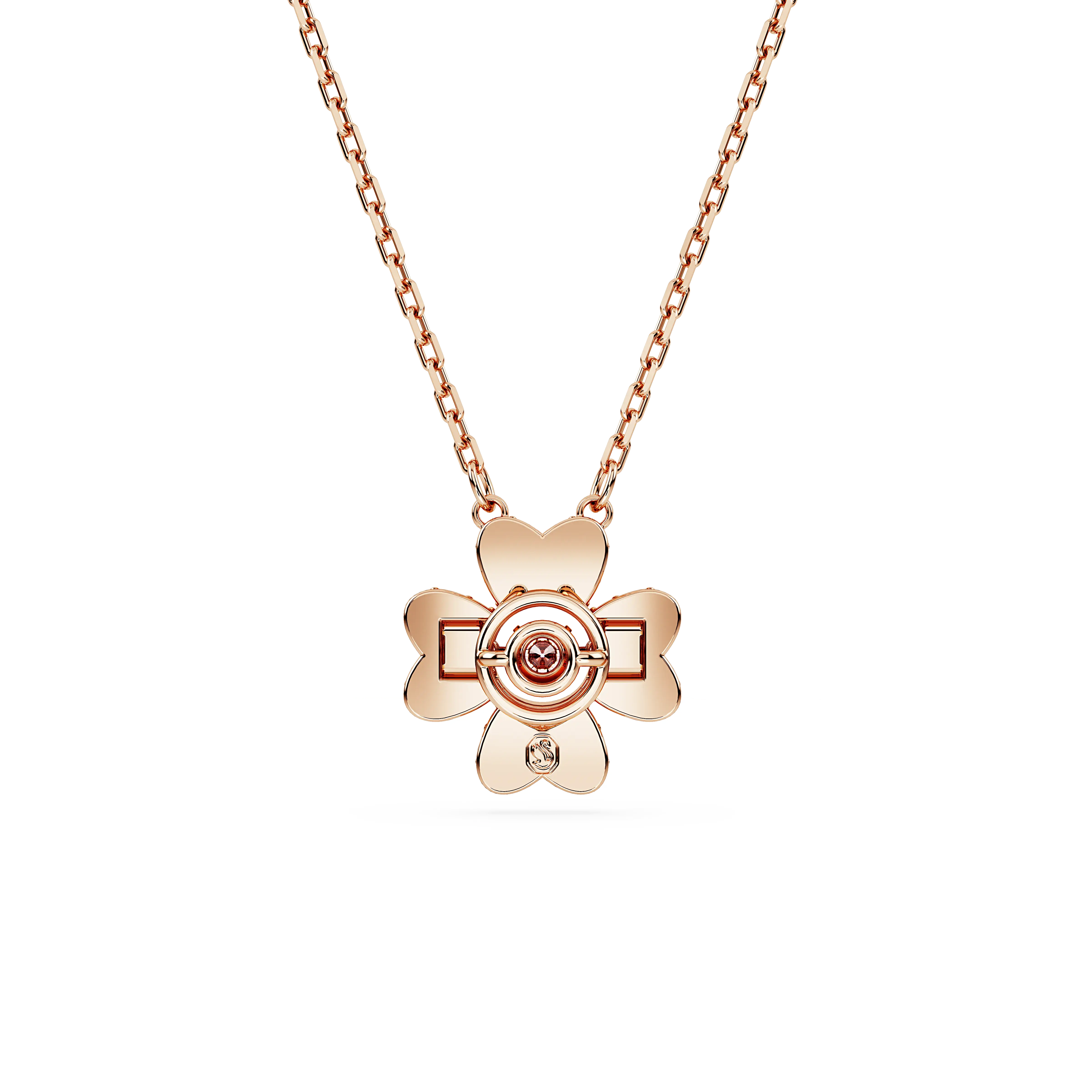 idyllia-pendant-clover-white-rose-gold-tone-plated-swarovski-5674211-4.webp