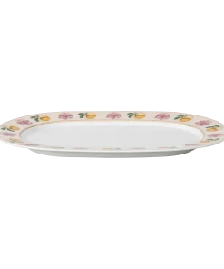 Idyllia platter Porcelain/Crystal print motif/Lily citron/Small/Multicolored