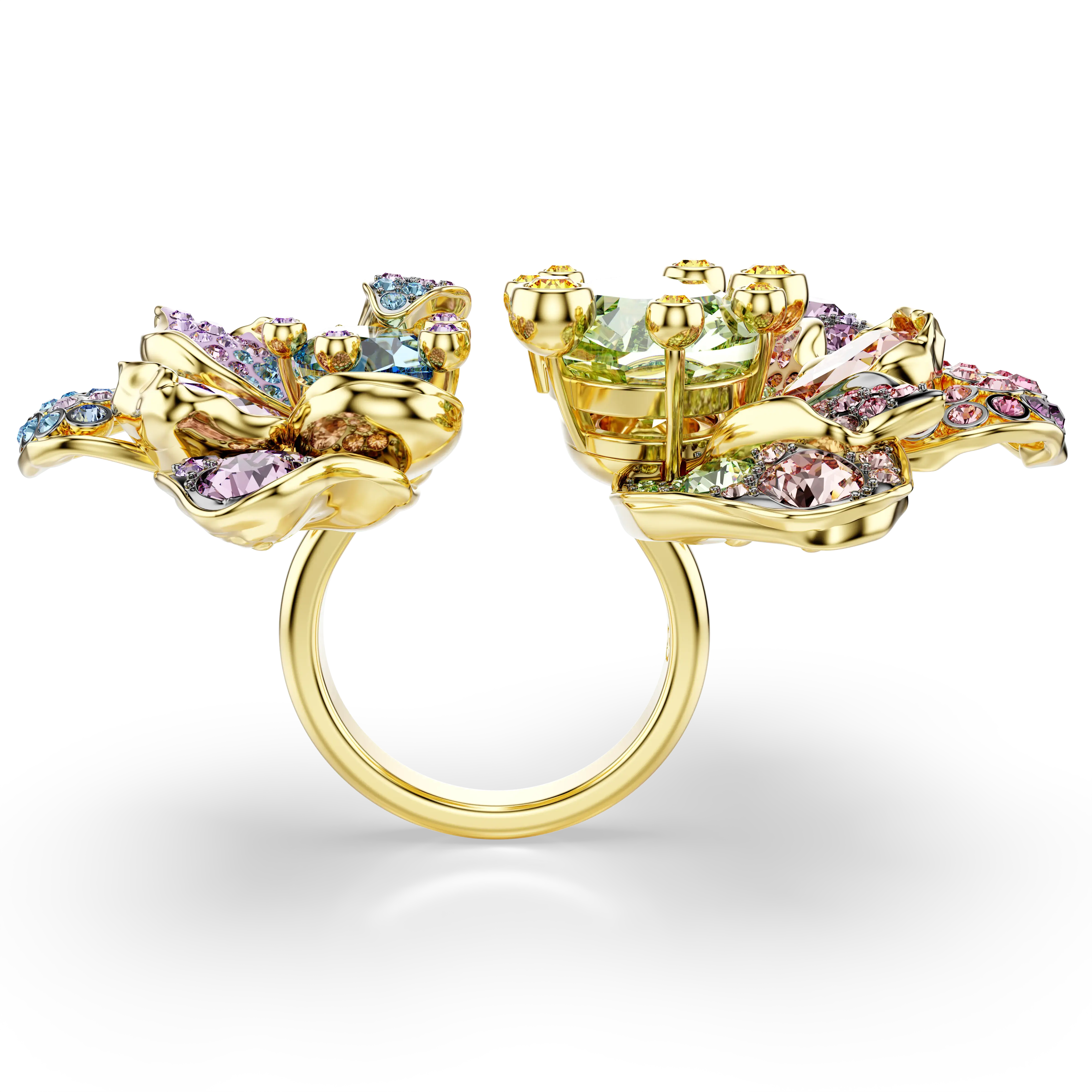 idyllia-ring-mixed-cuts-pavC3A9-flower-multicolored-gold-tone-plated-swarovski-5713612-2.webp