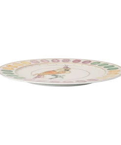 Idyllia service plate Porcelain/Crystal print motif/Cockatoo/Multicolored