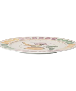 Idyllia service plate Porcelain/Crystal print motif/Flycatcher/Multicolored