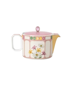Idyllia teapot Porcelain/Crystal print motif/Flycatcher/Small/Multicolored