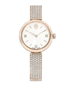 Illumina watch Swiss Made/Metal bracelet/Gold tone/Champagne gold-tone finish