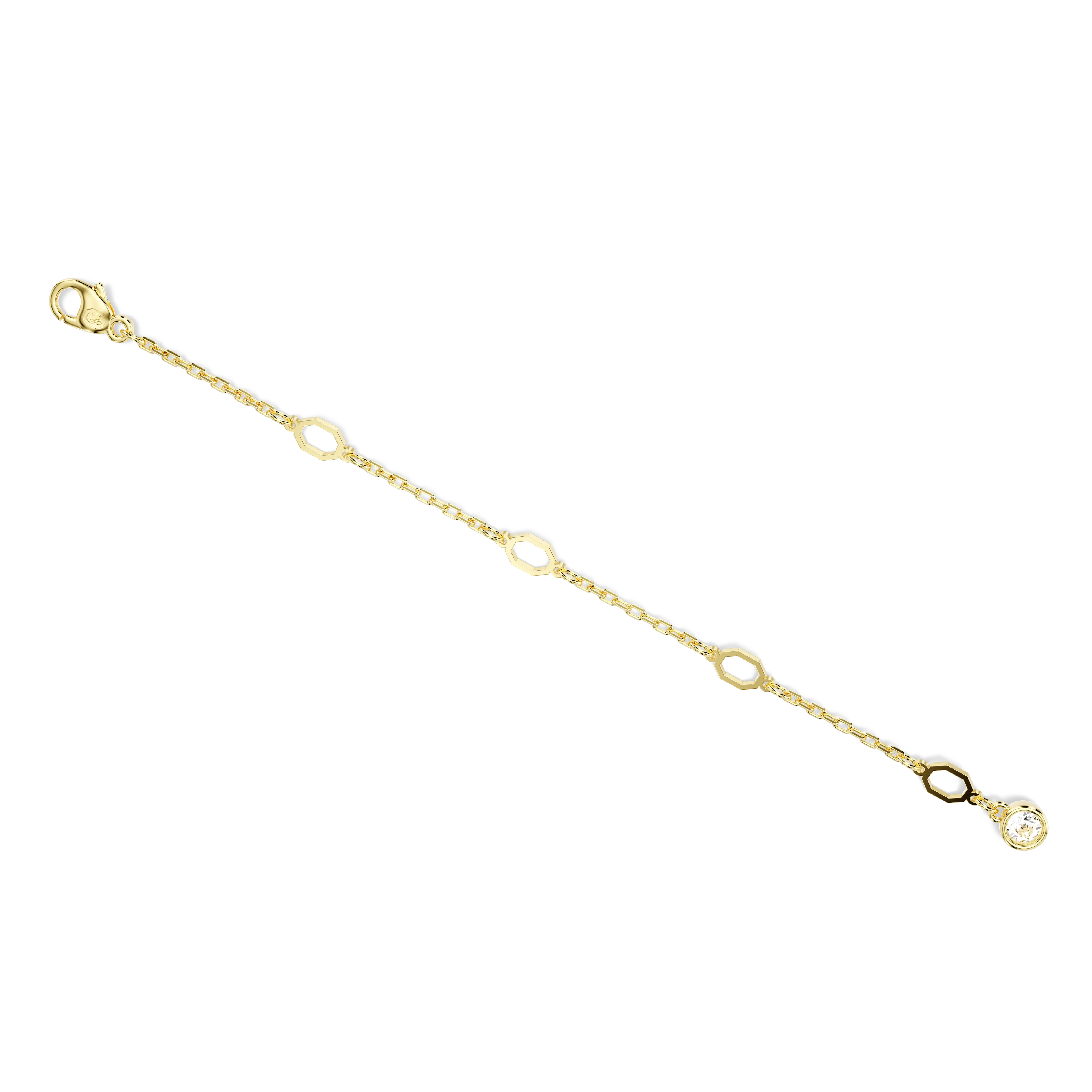 Imber extender White/Gold-tone plated