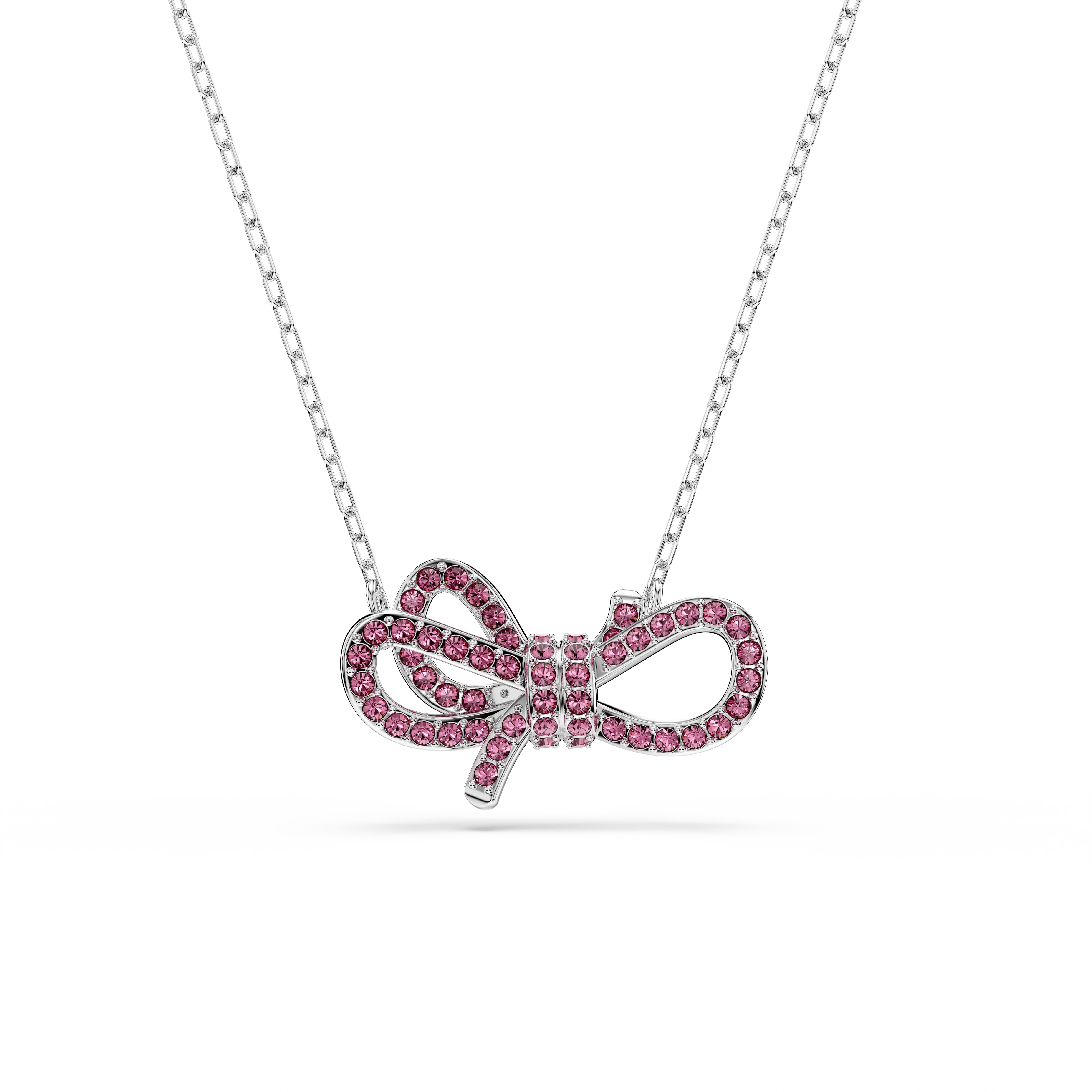 Lifelong Bow pendant Bow/Pink/Rhodium plated