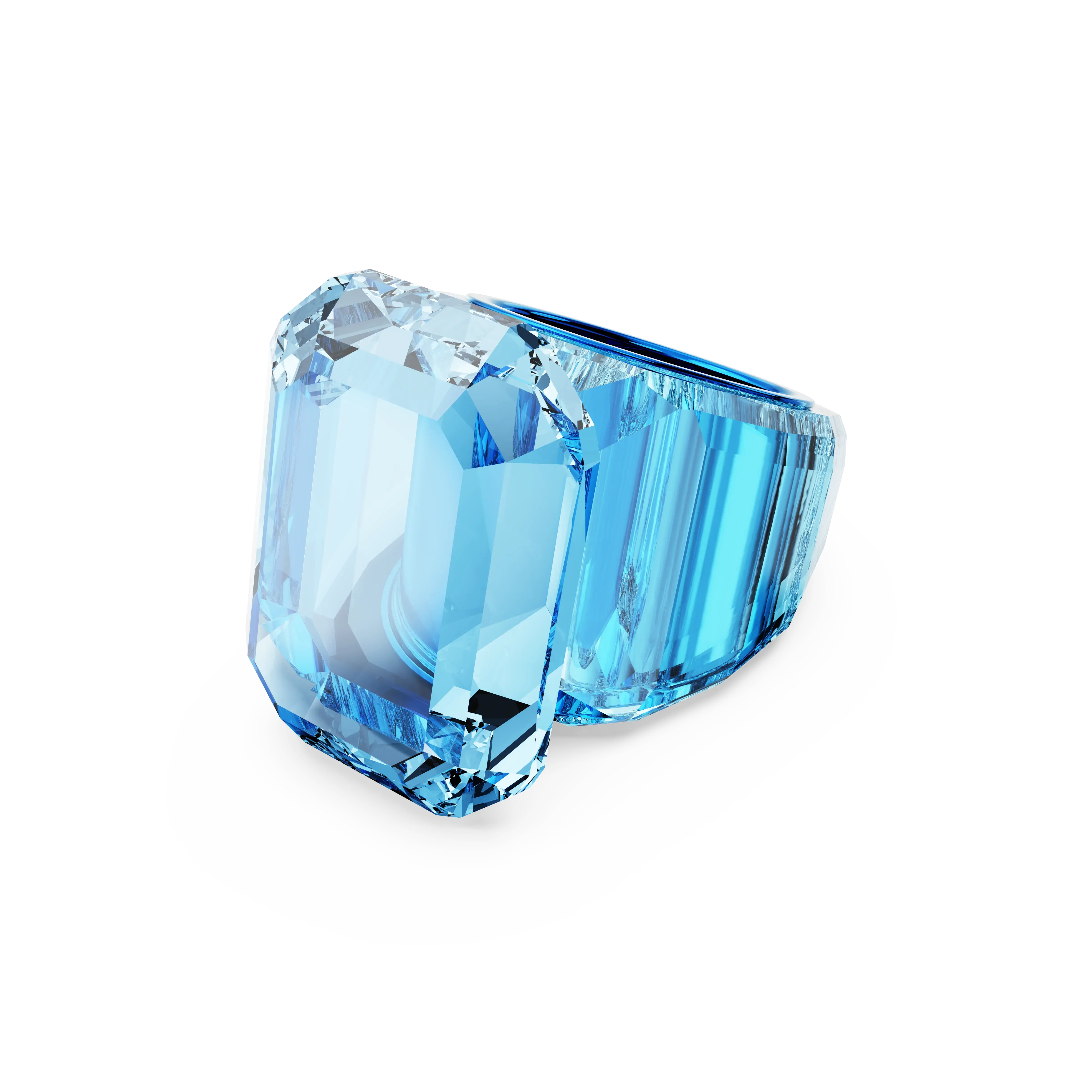Lucent cocktail ring Octagon cut/Blue