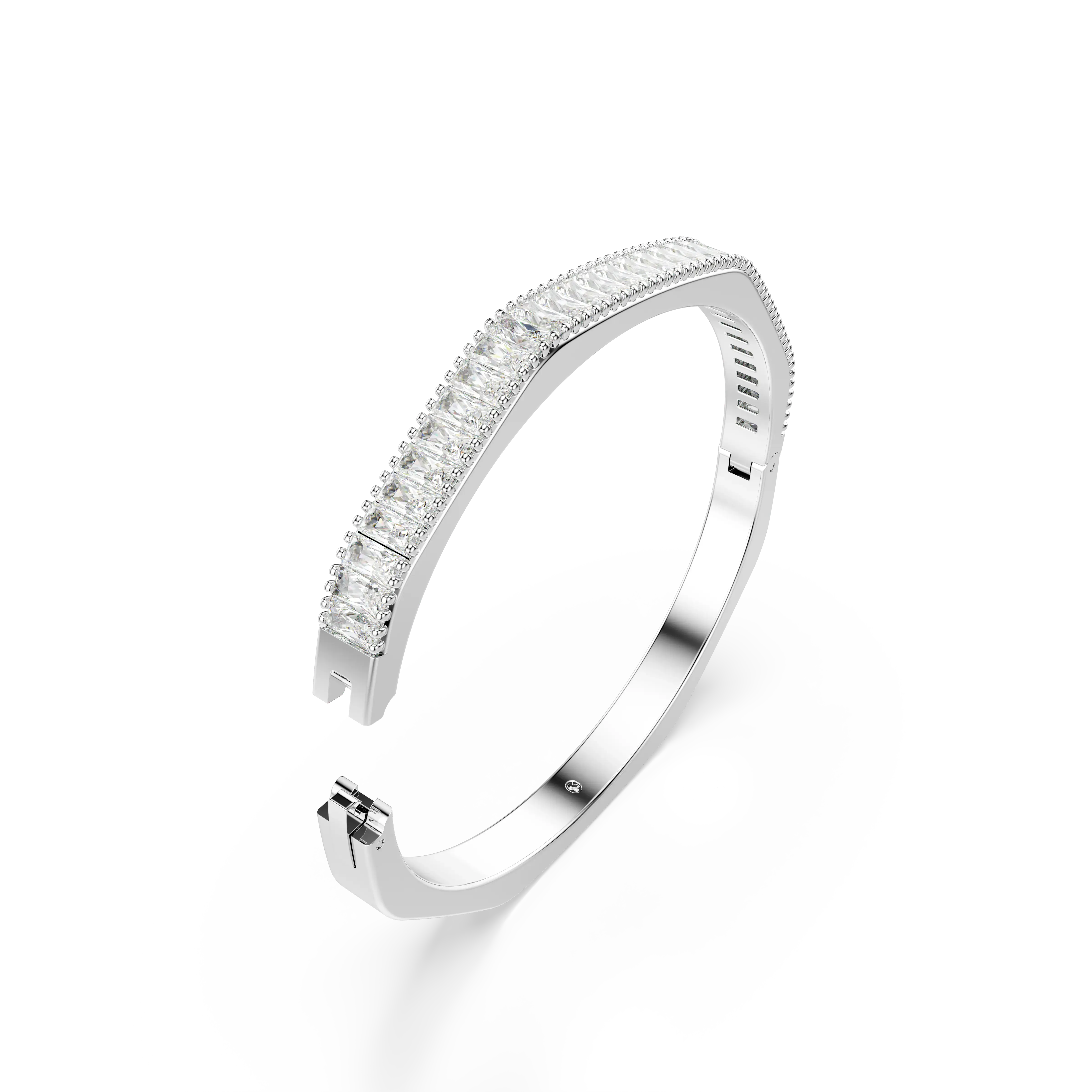 matrix-bangle-baguette-cut-octagon-shape-white-rhodium-plated-swarovski-5705784-3.webp