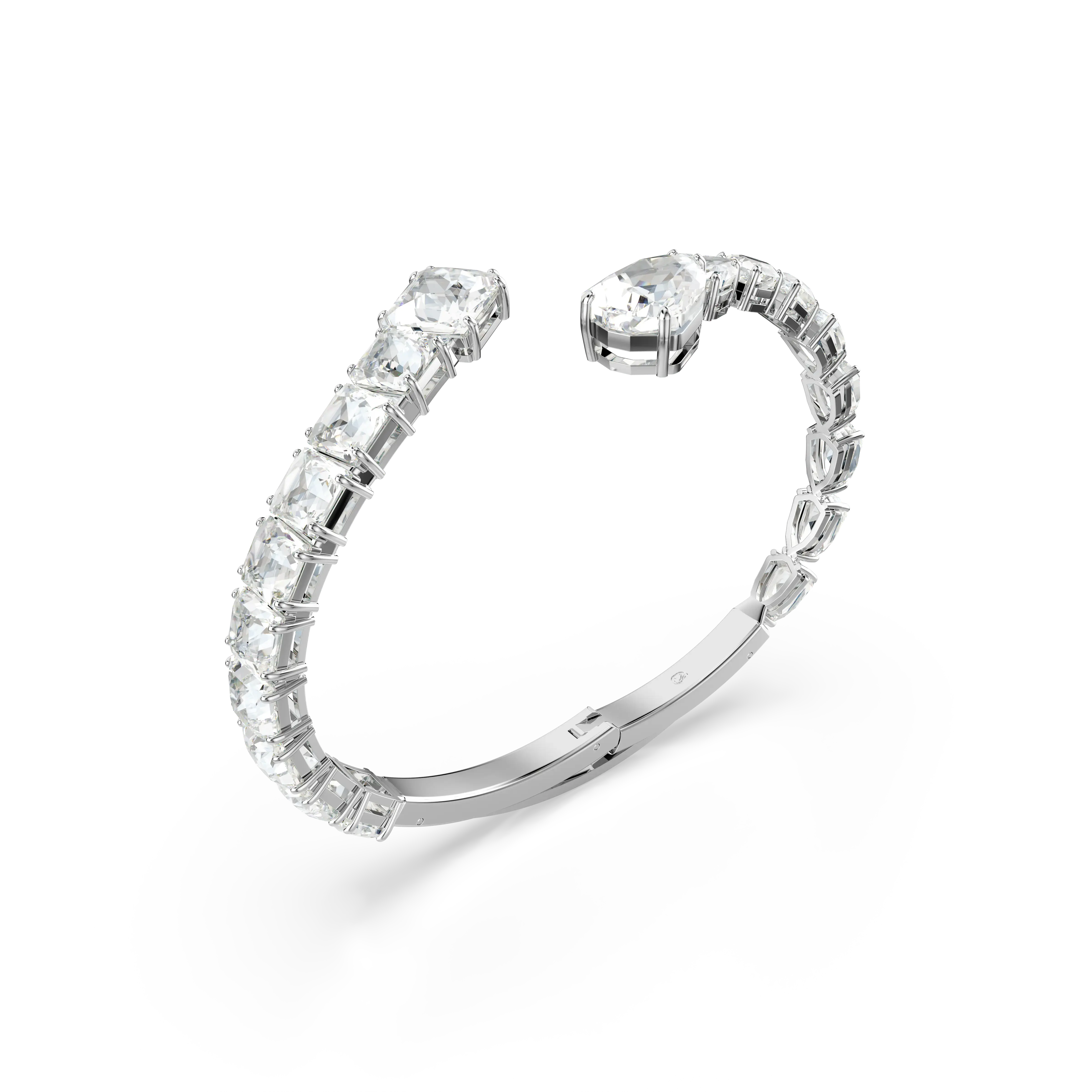 matrix-cuff-mixed-cuts-white-rhodium-plated-swarovski-5692527-3.webp