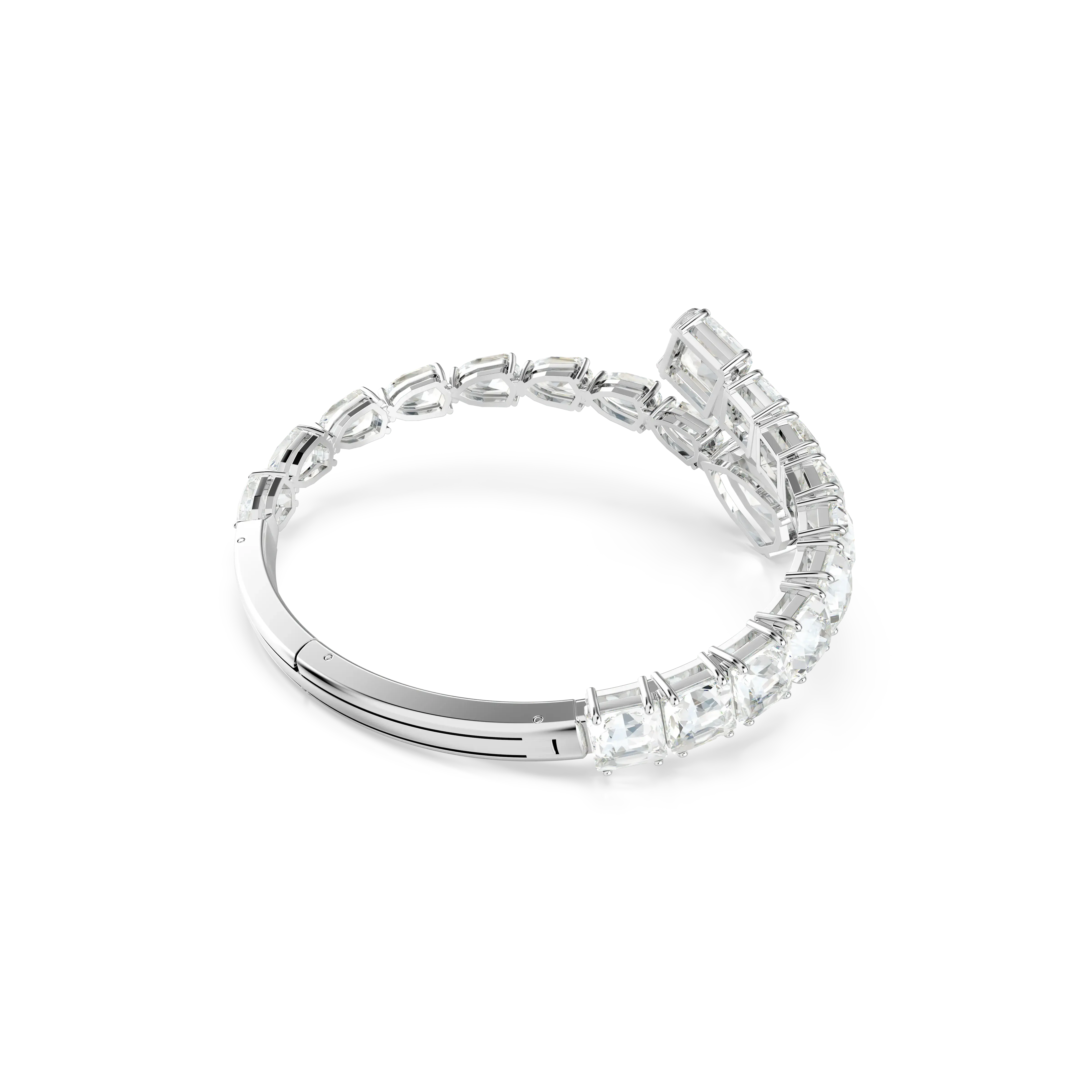 matrix-cuff-mixed-cuts-white-rhodium-plated-swarovski-5692527-4.webp
